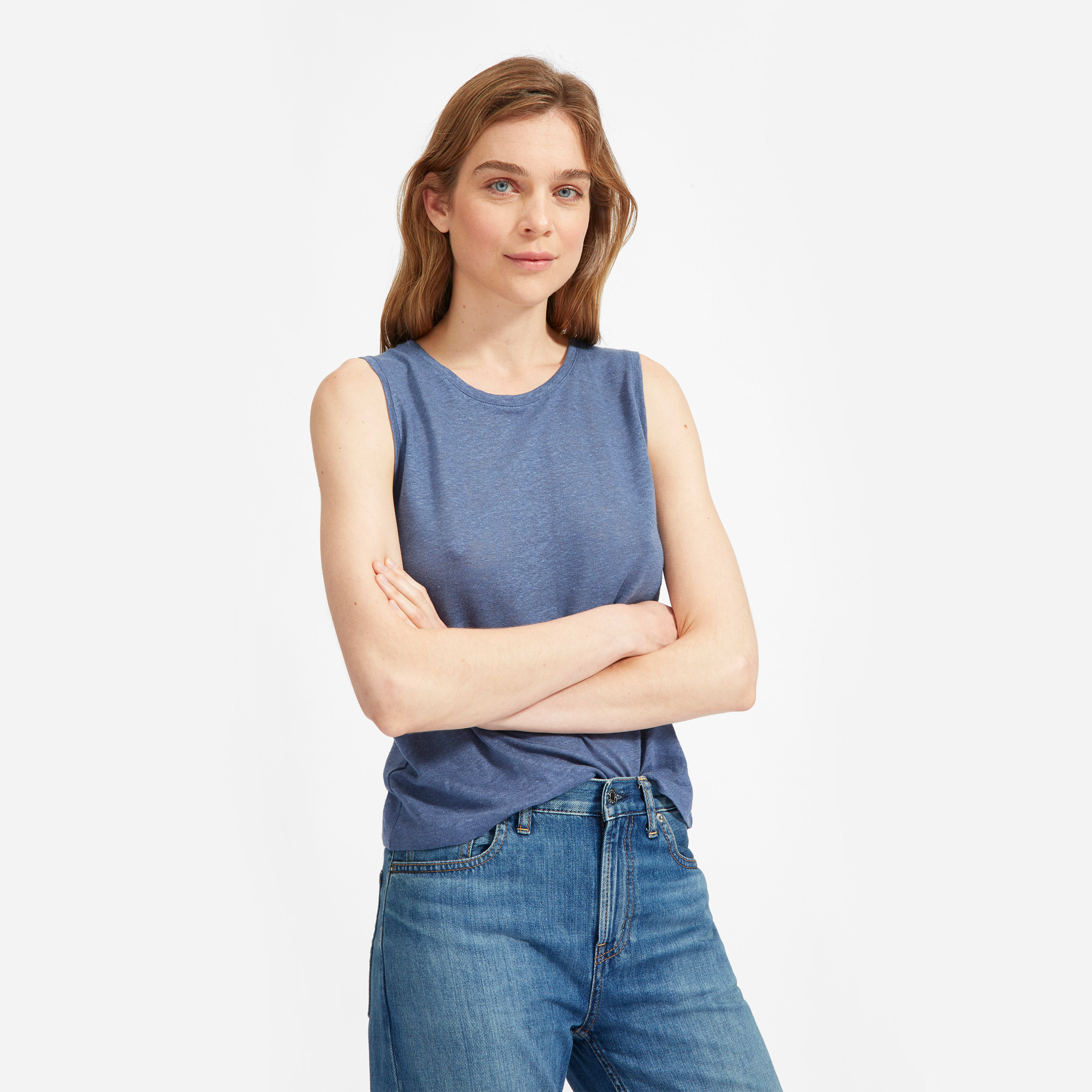 The Super-Soft Relaxed Jean Mid Blue – Everlane