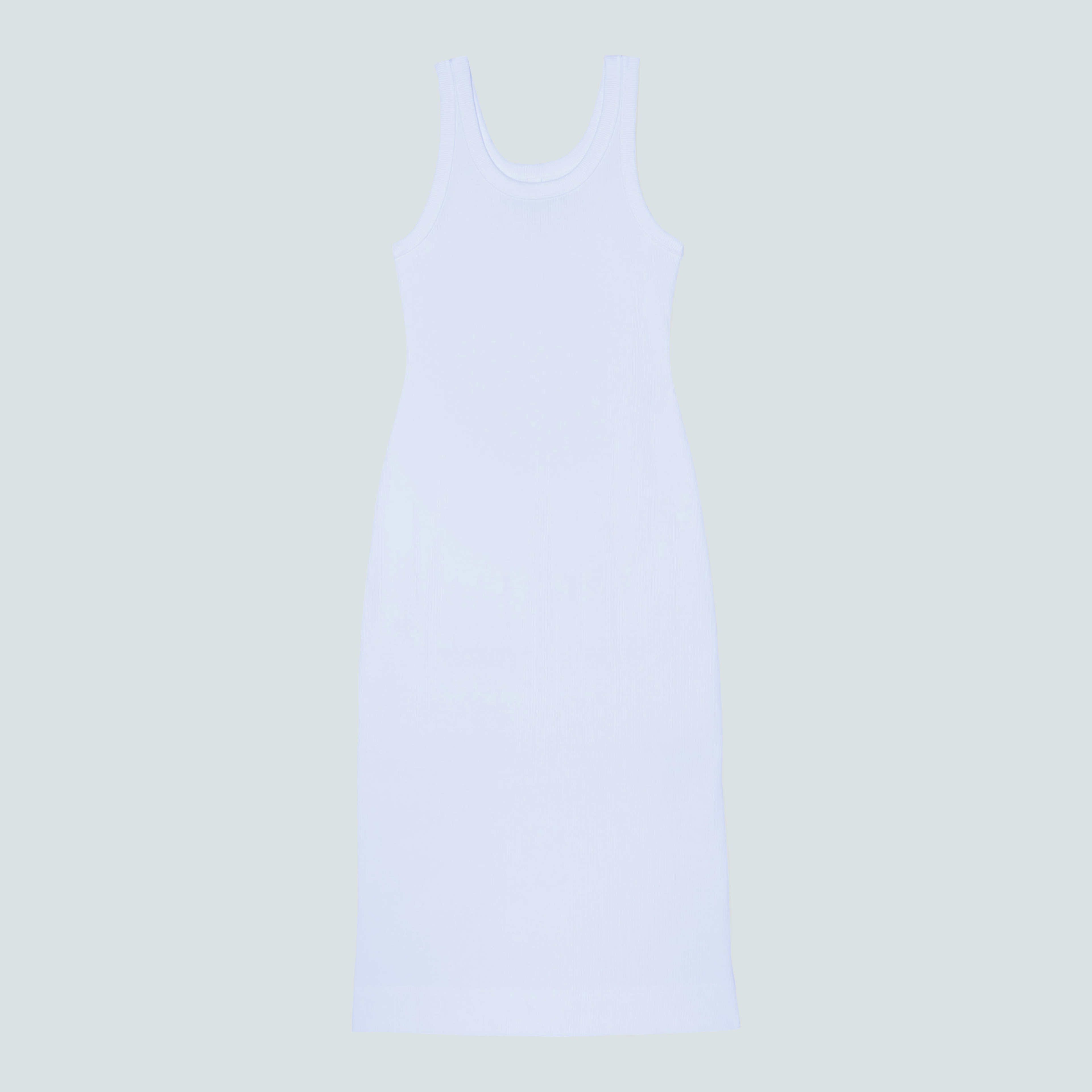 The Ribbed Tank Dress White Everlane