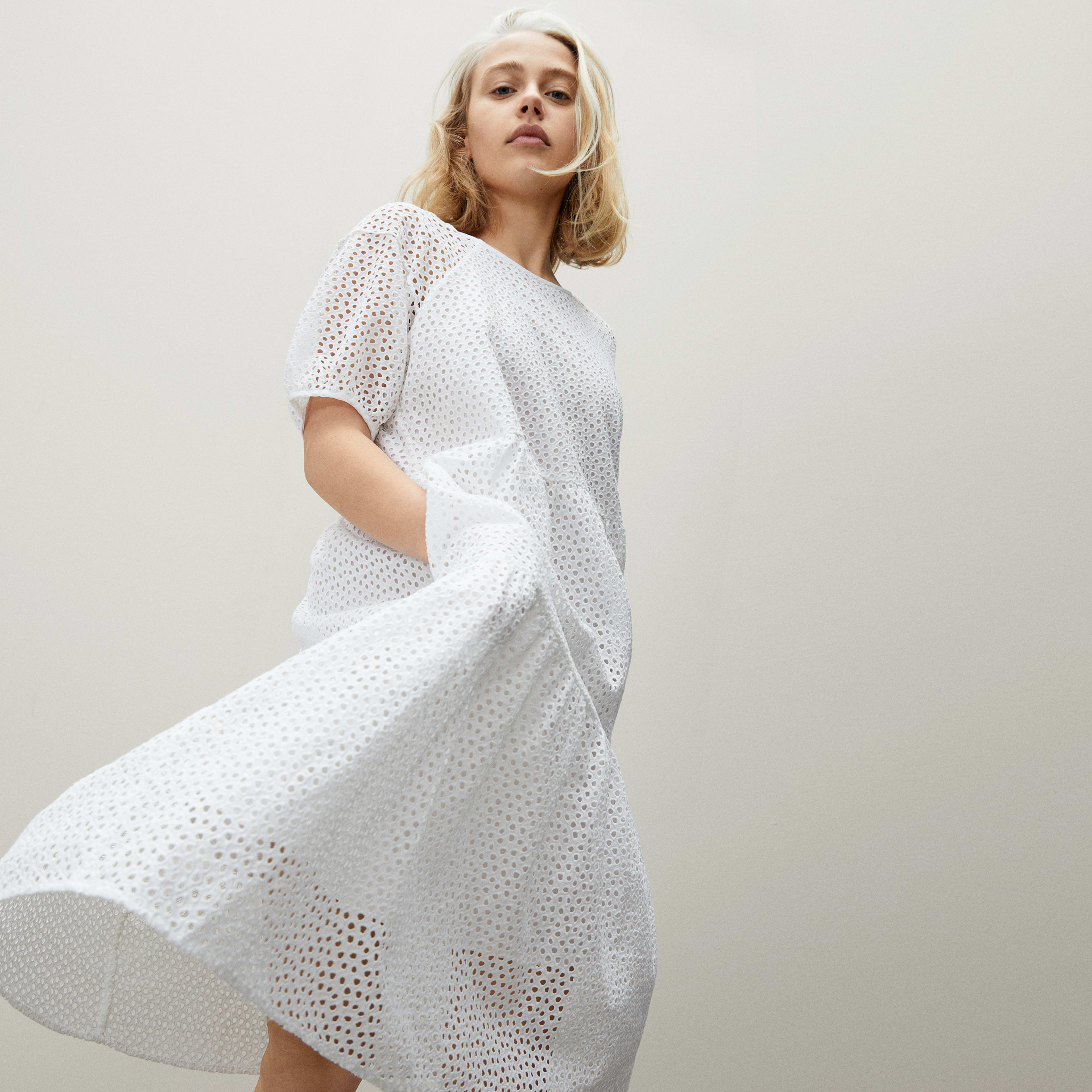 everlane eyelet dress