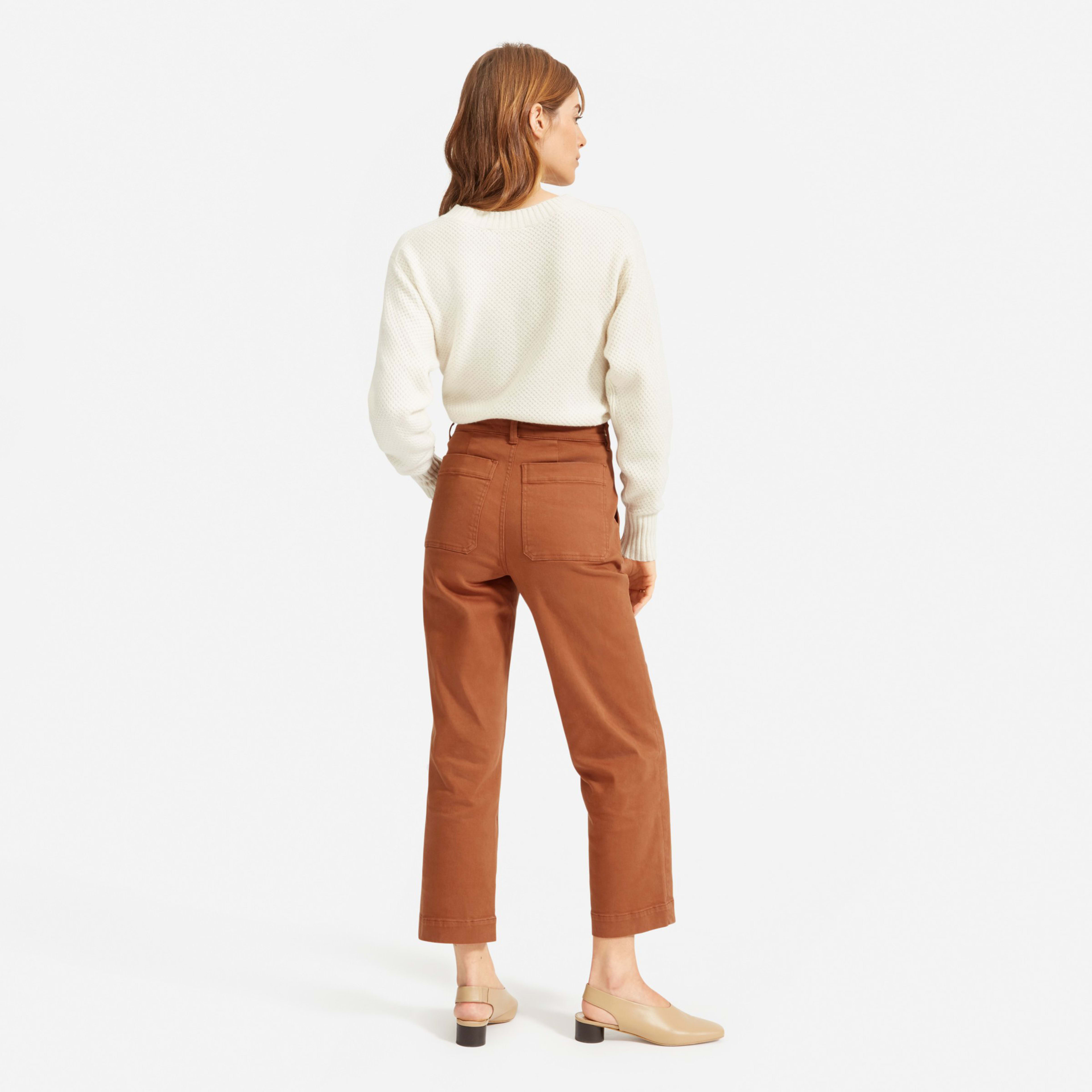 The StraightLeg Crop Cocoa Brown Everlane