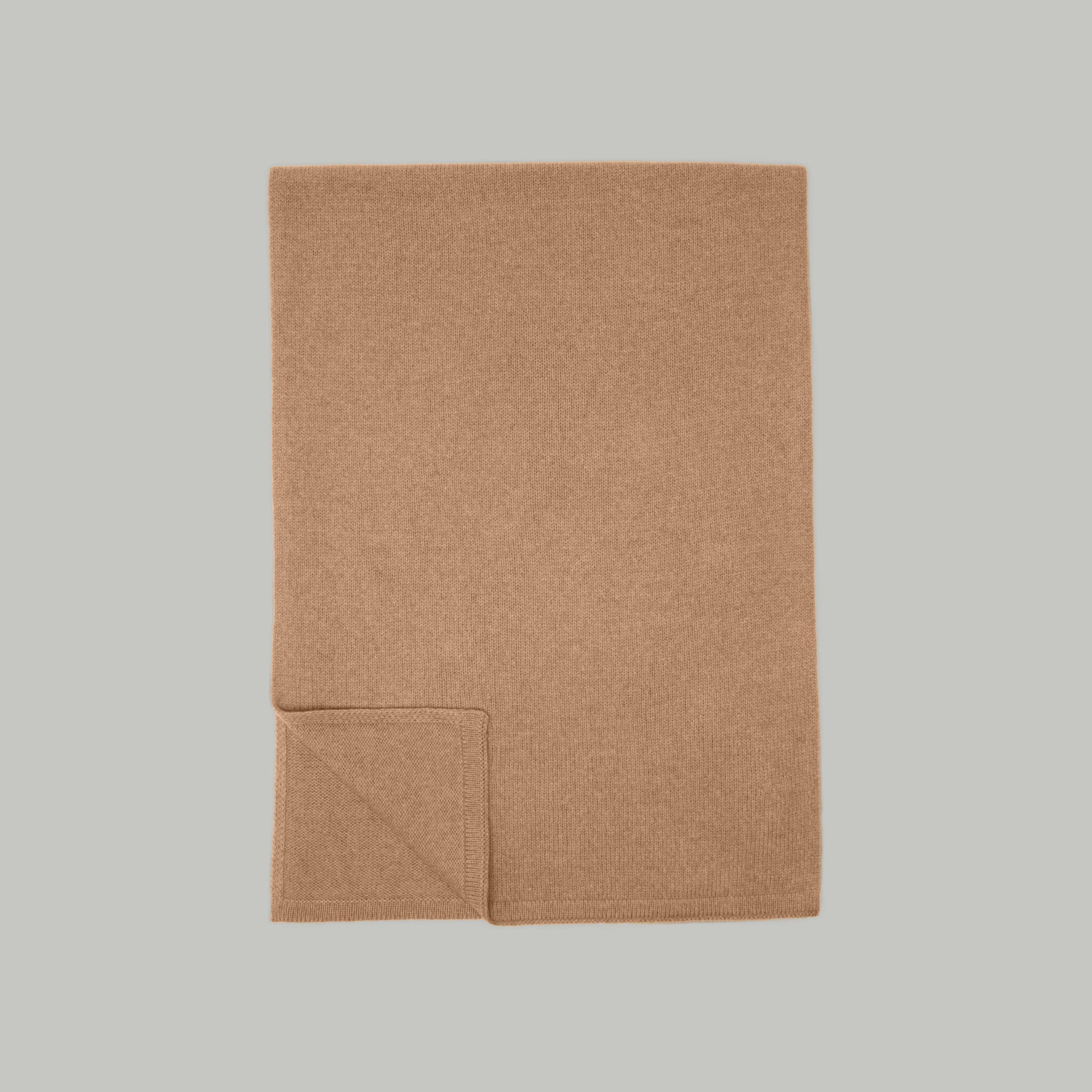 SCARF 190 CM IN CAMEL BEIGE MIX WHITE CASHMERE 415208