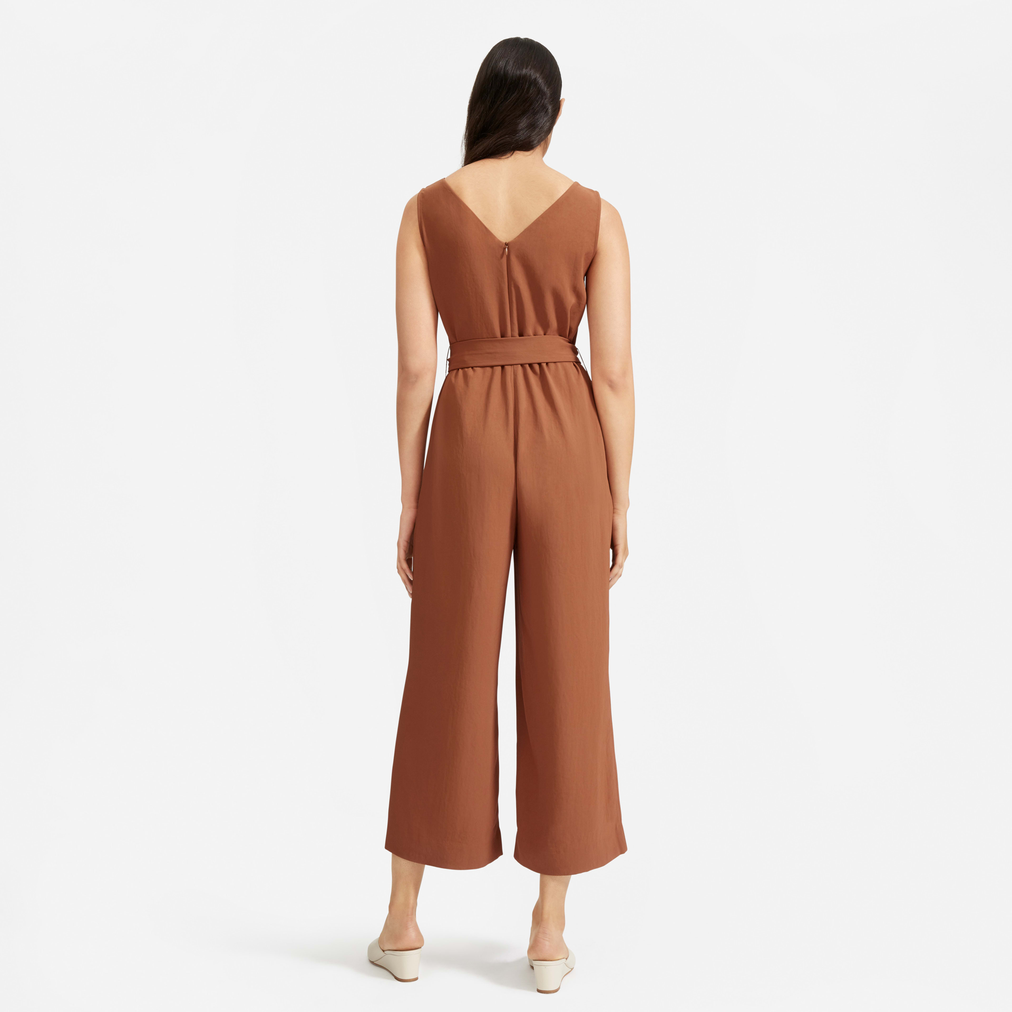 The Japanese GoWeave Essential Jumpsuit Cocoa Brown Everlane