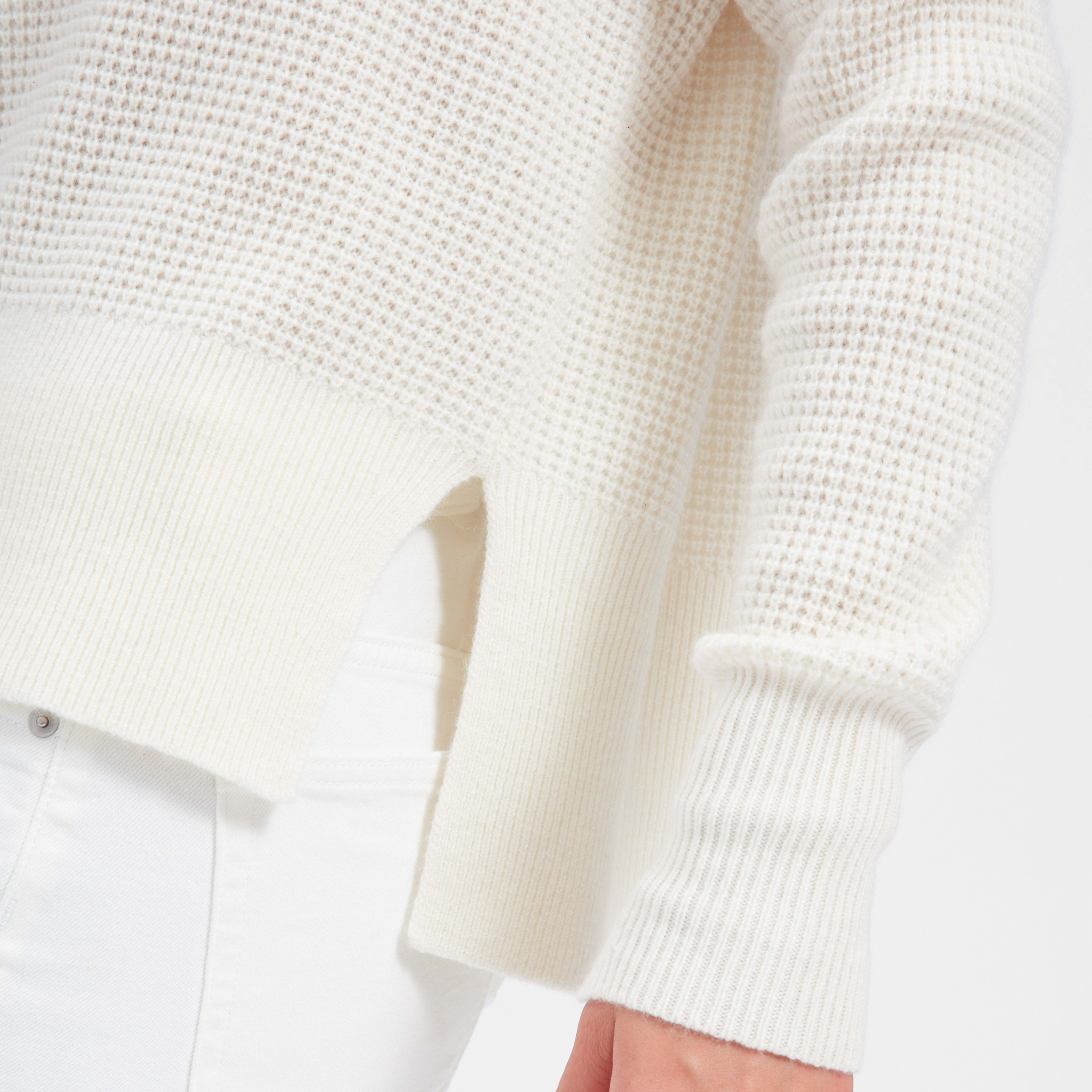 everlane waffle cashmere sweater