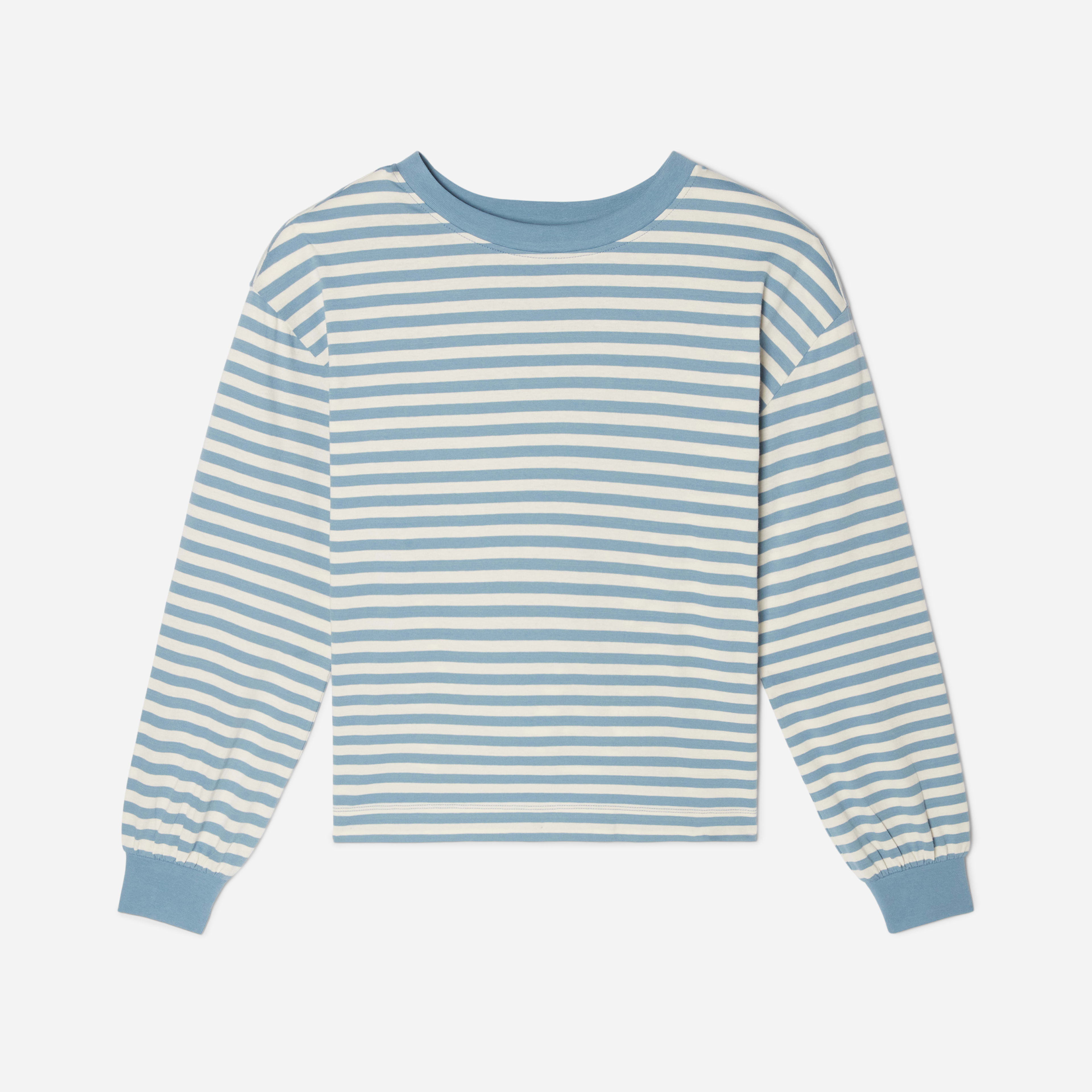 The Organic Cotton LongSleeve Tee Spring Lake / Canvas Everlane