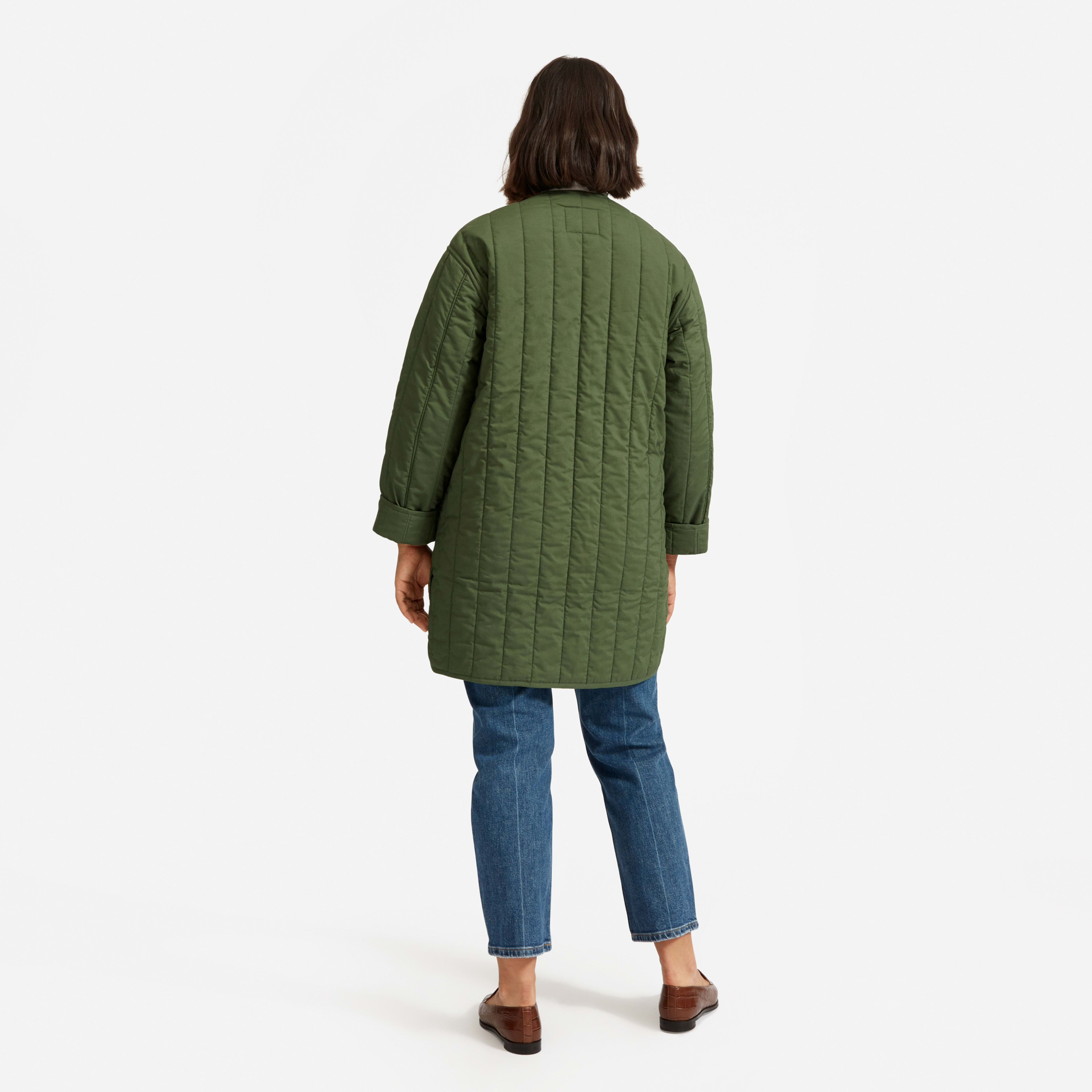 The Cotton Quilted Jacket Clover Everlane