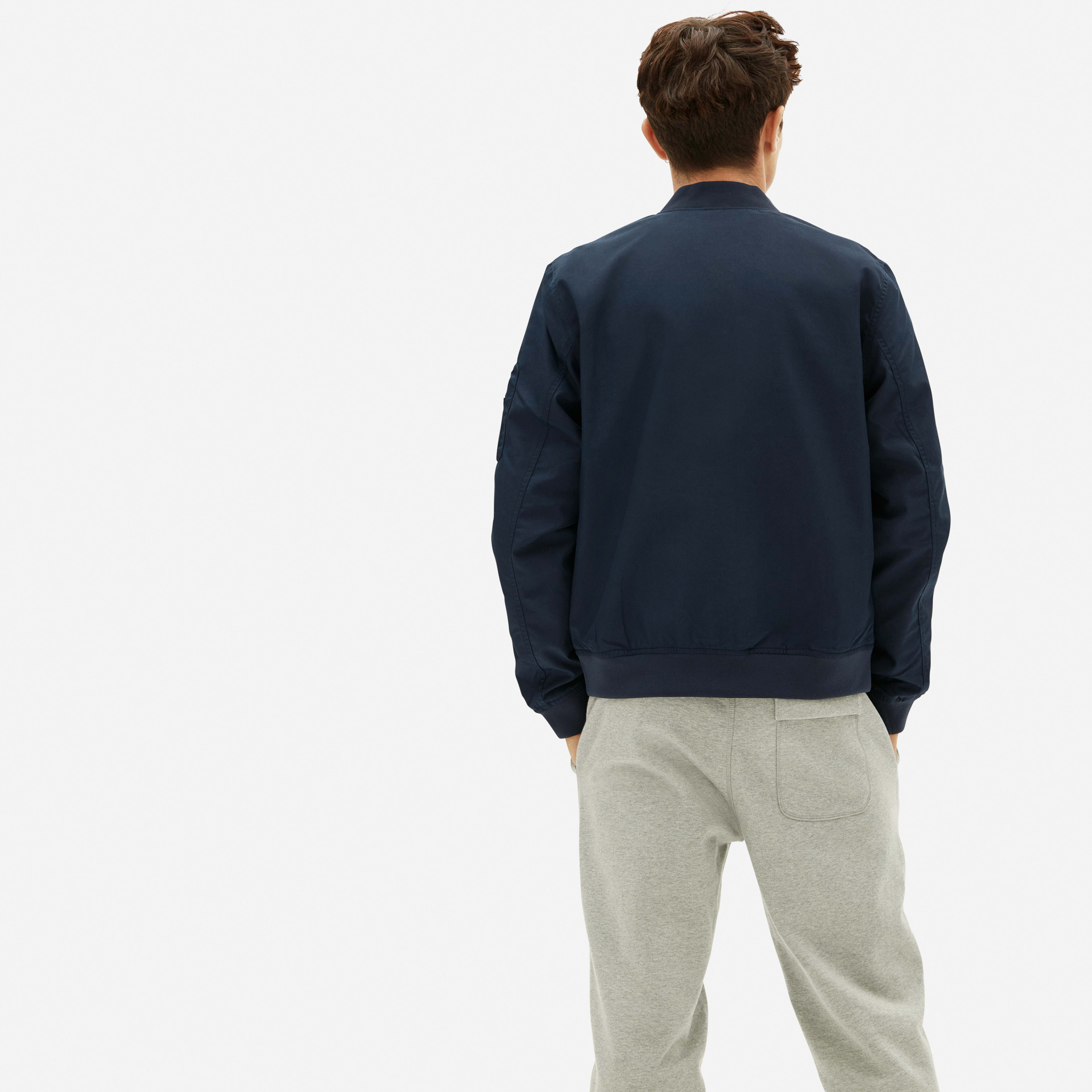The Bomber Jacket Uniform Navy Everlane