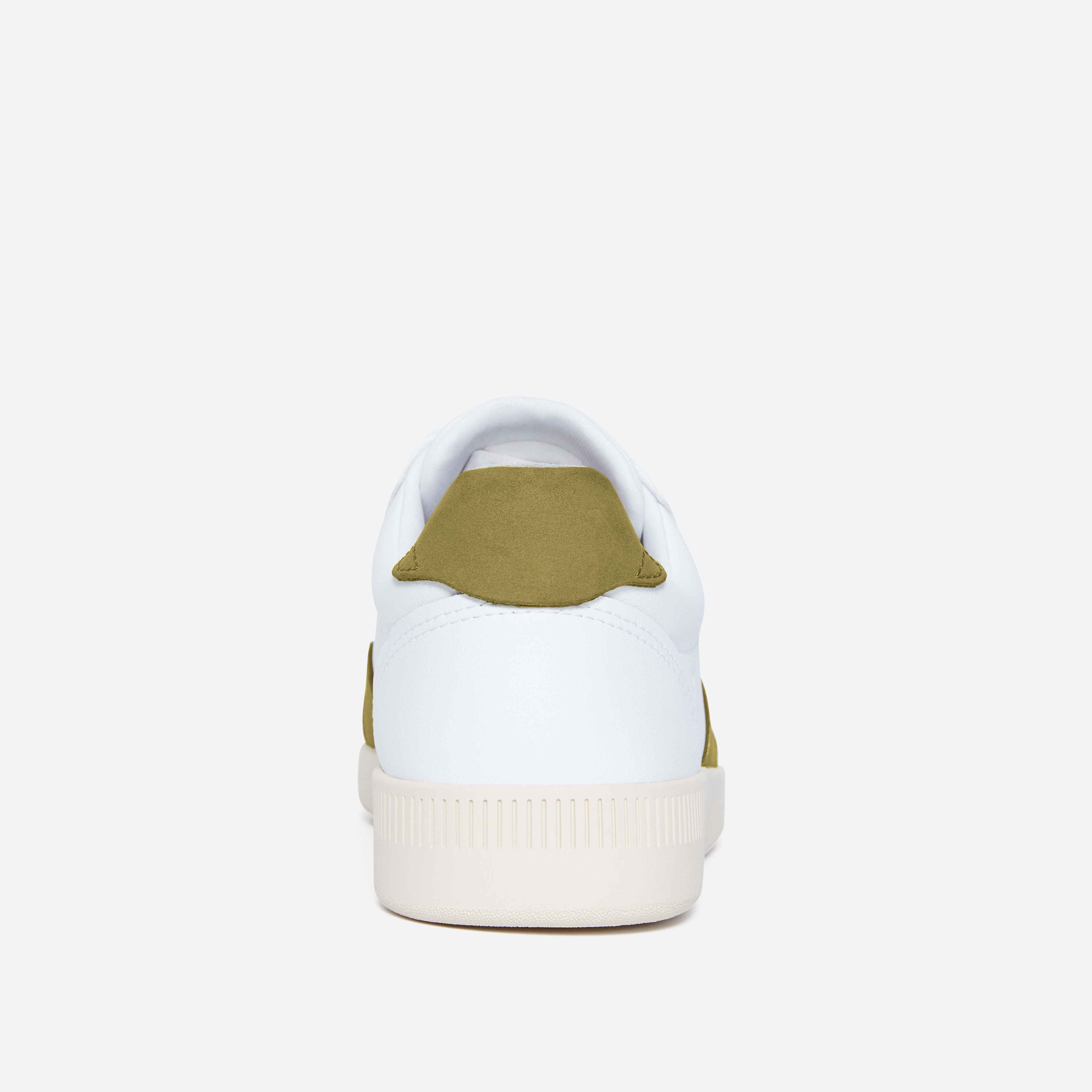 The ReLeather Court Sneaker White / Willow Green Everlane
