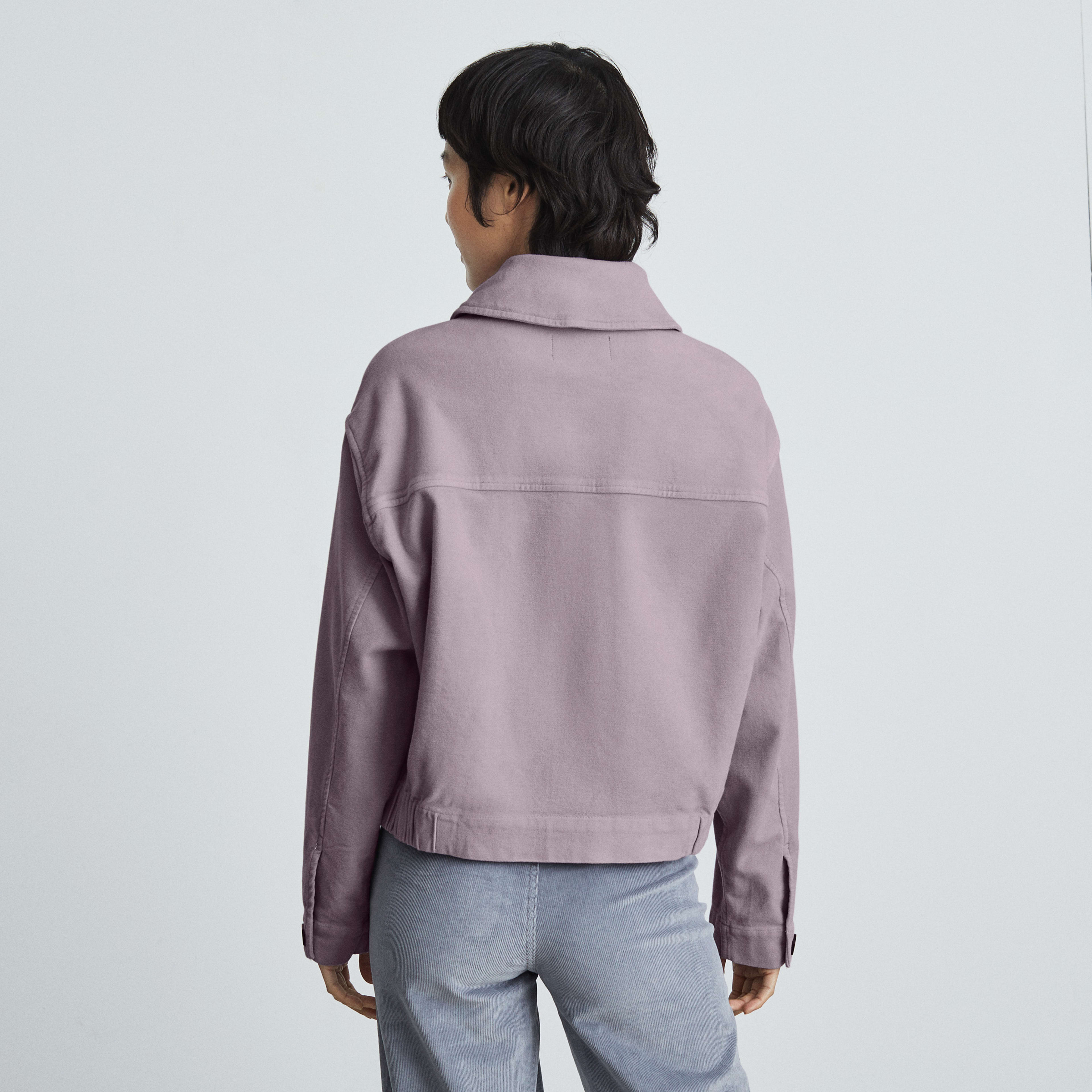 The Moleskin Utility Jacket Dusty Lavender Everlane