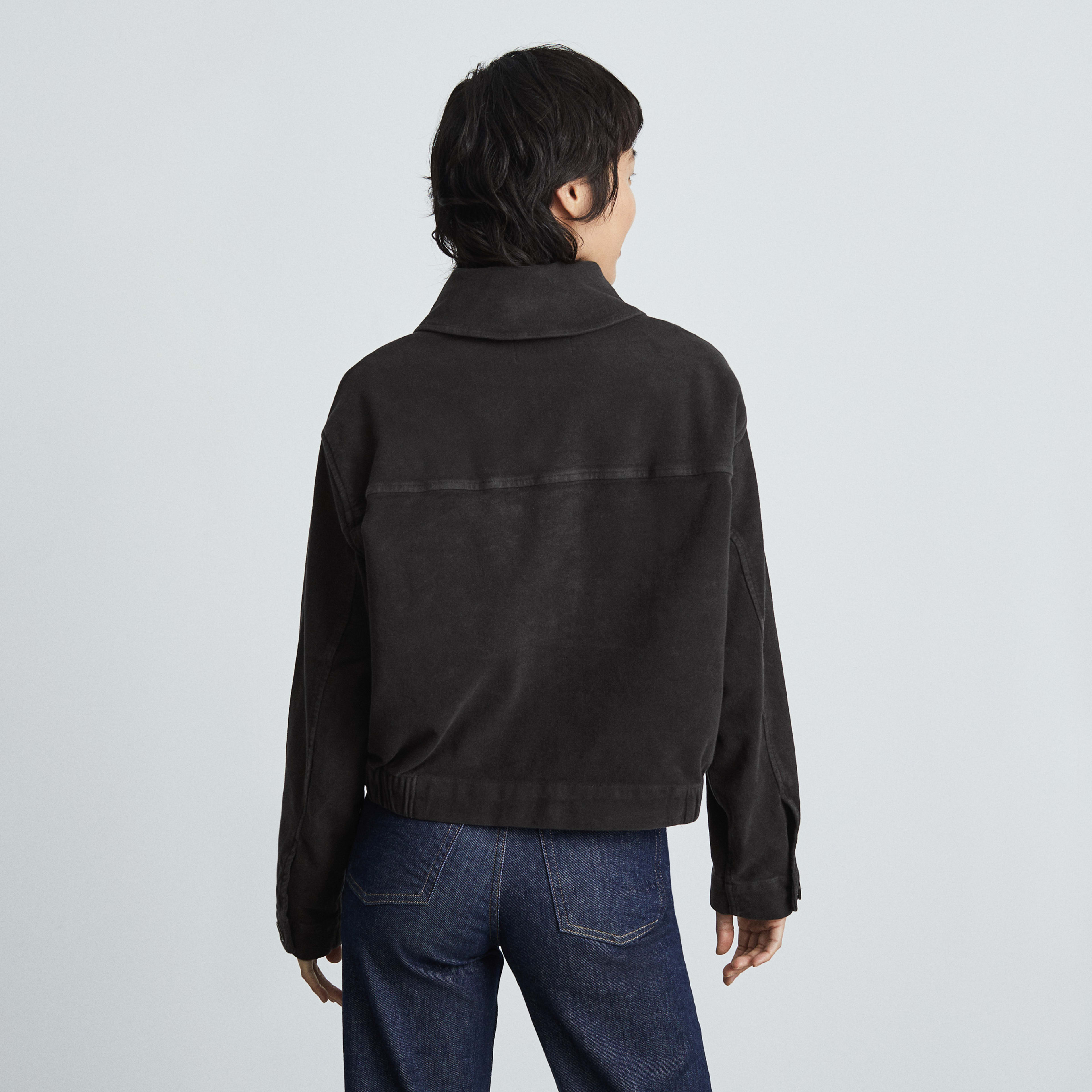 The Moleskin Utility Jacket Black Everlane
