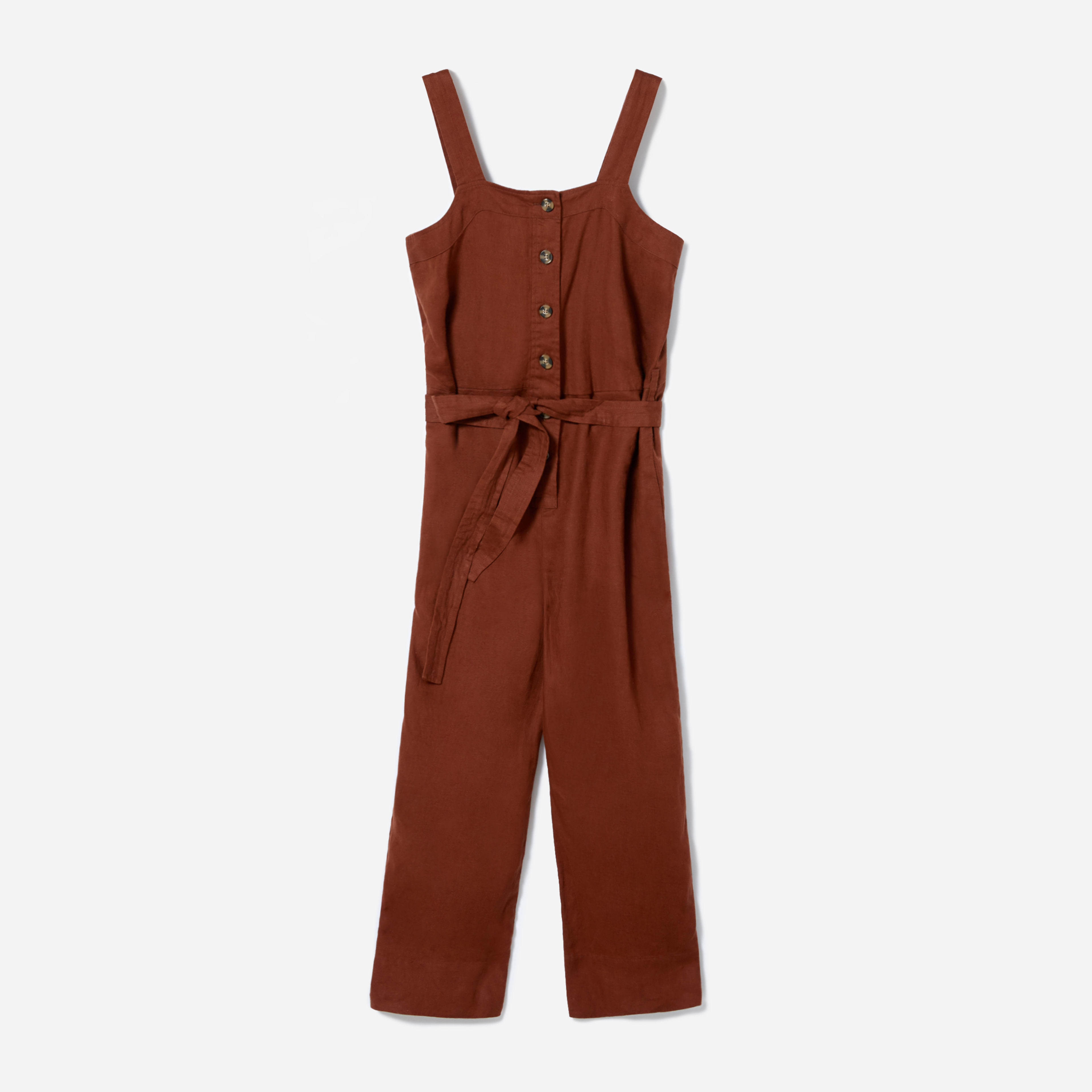 The Linen Picnic Jumpsuit Rosewood Everlane
