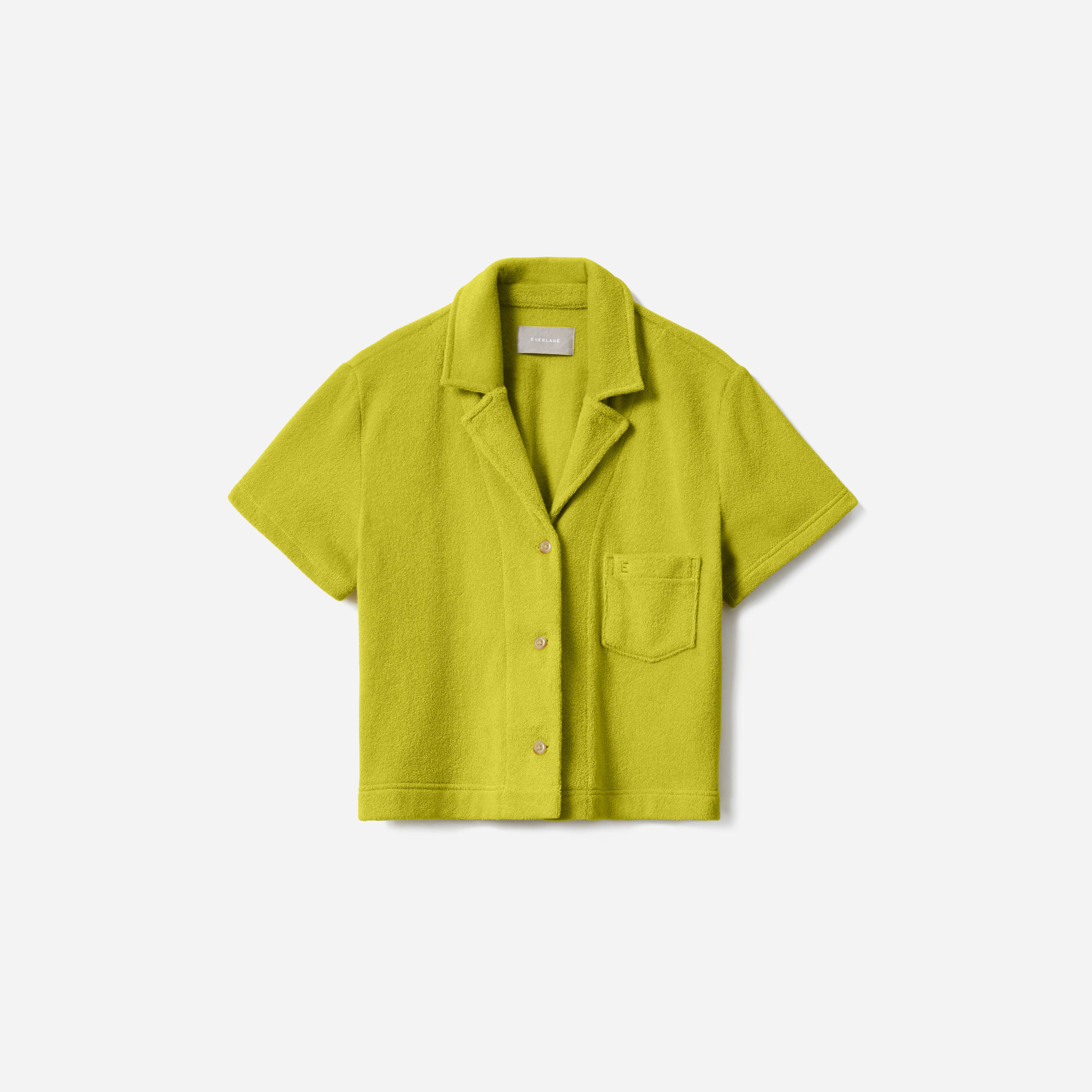 The Terry Cloth Notch Shirt Key Lime – Everlane