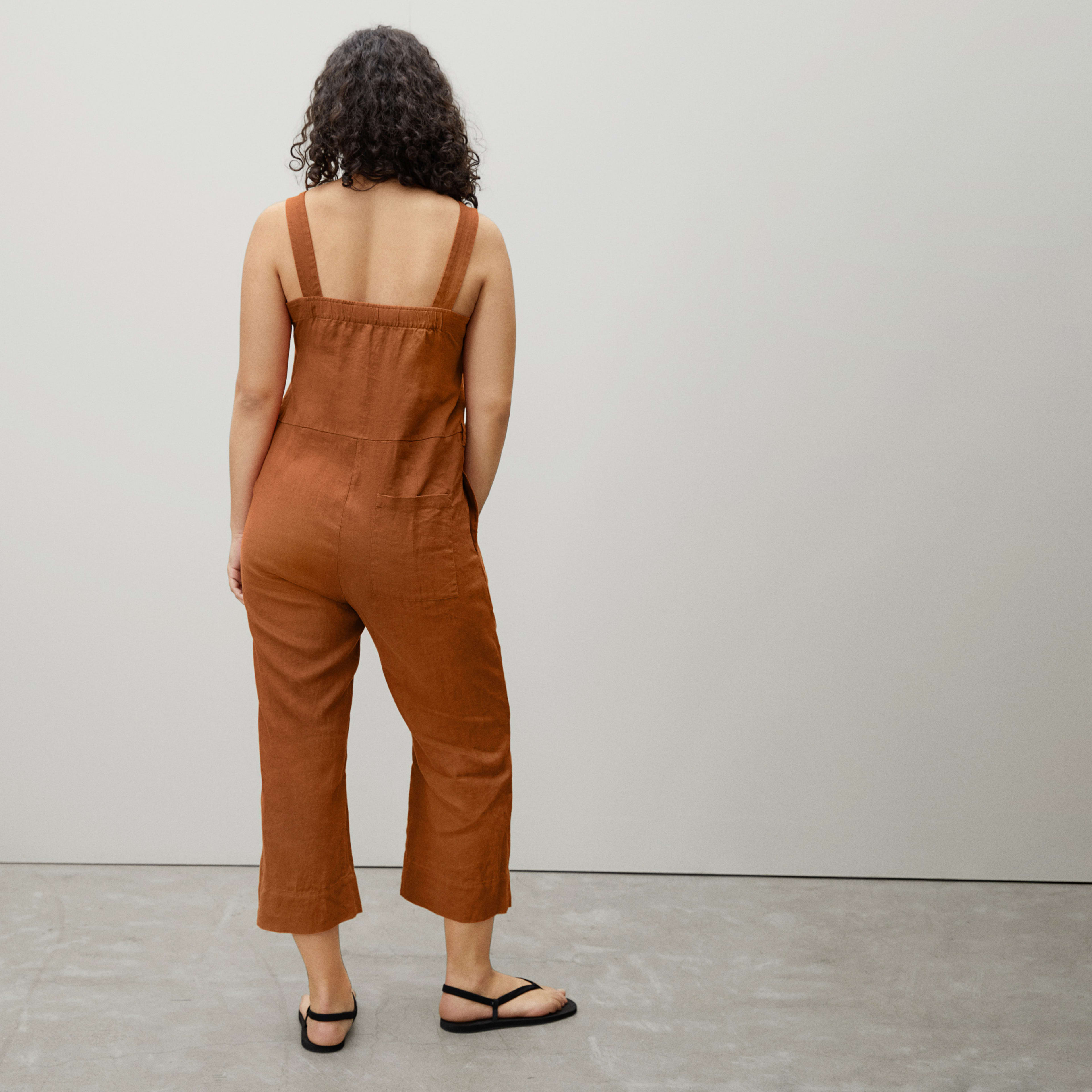 The Linen Picnic Jumpsuit Honey Everlane