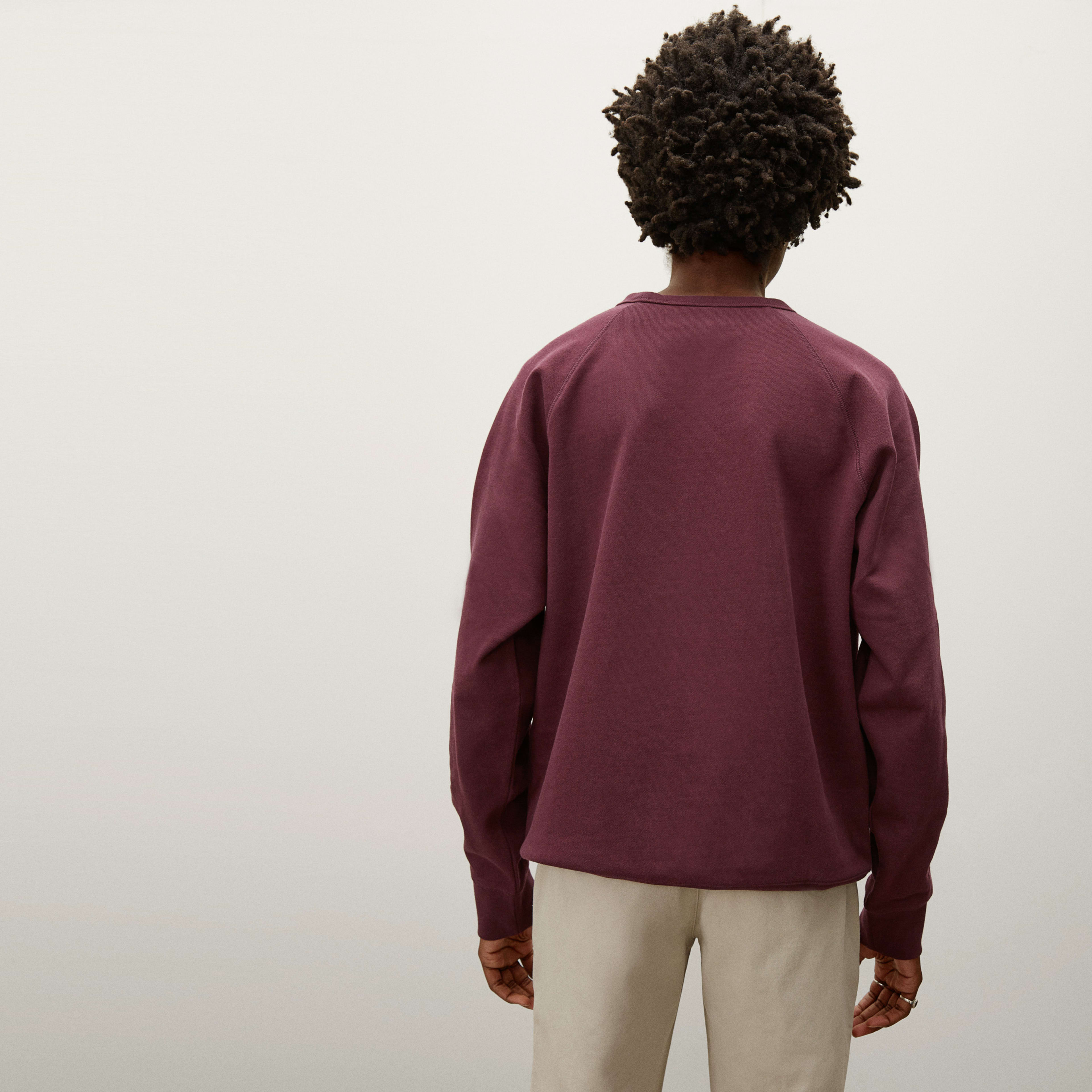 The 100% Human Typography Sweatshirt Burgundy / Pink – Everlane