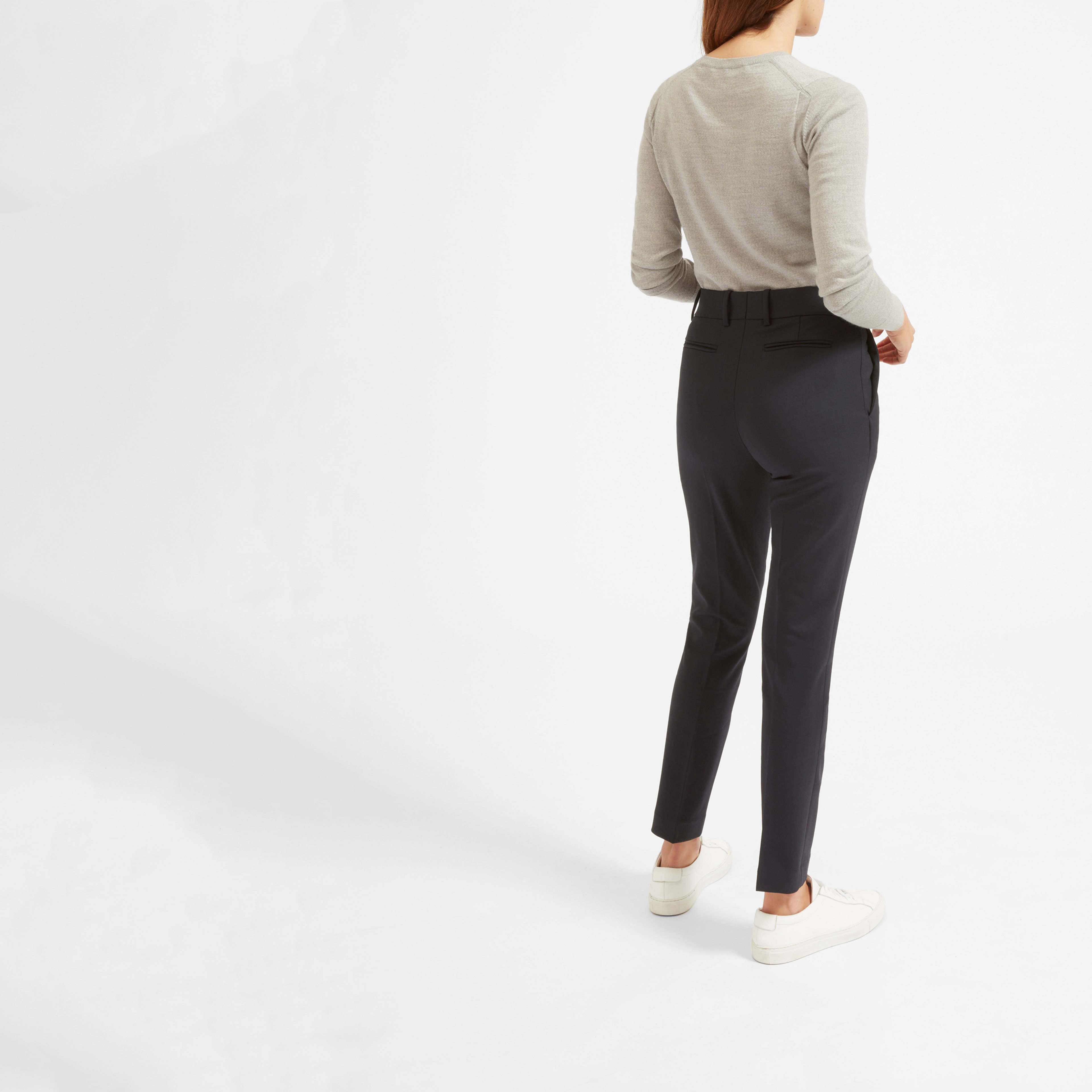 The Slim Wool Pant Navy Everlane