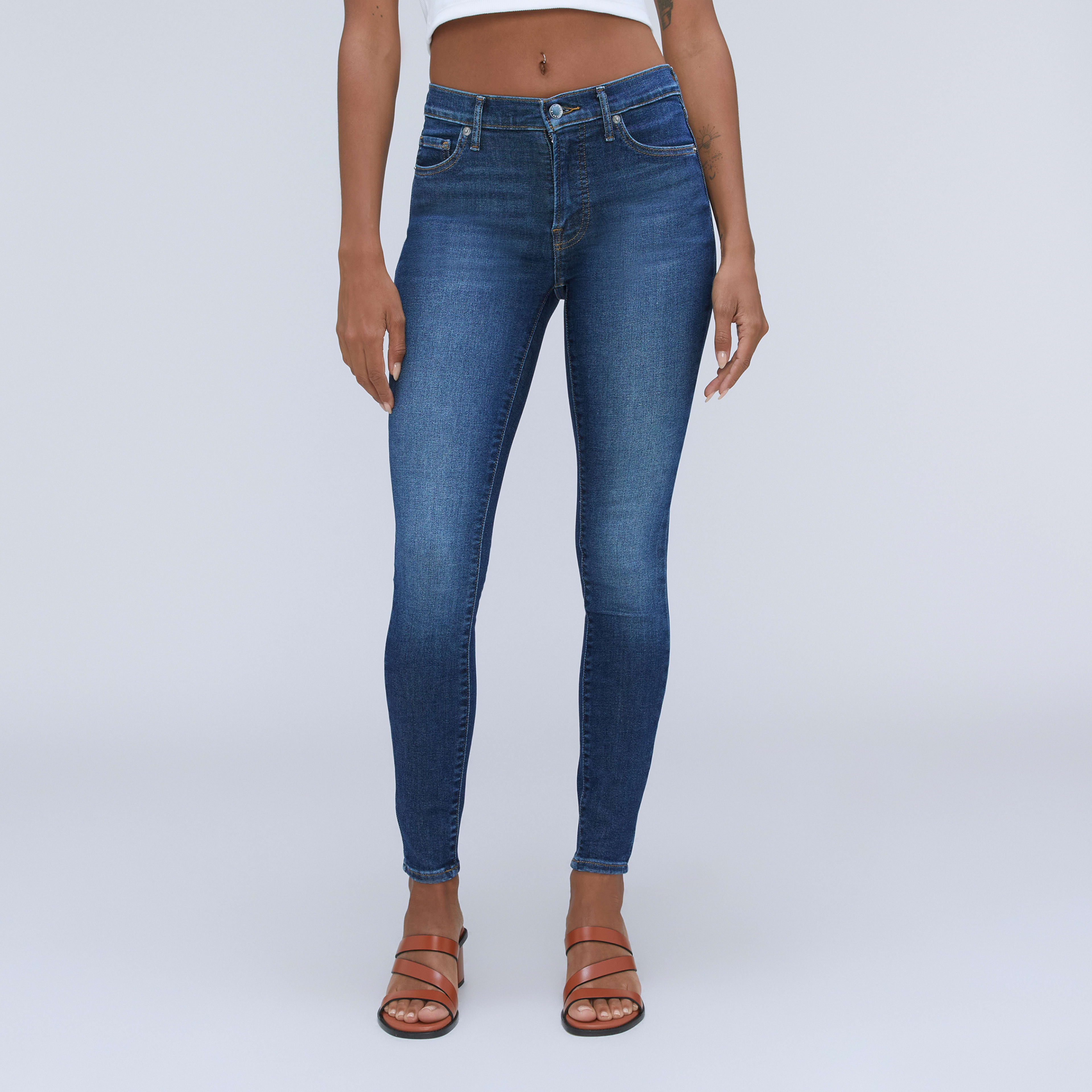 The MidRise Skinny Stretch Jean Dark Indigo Everlane