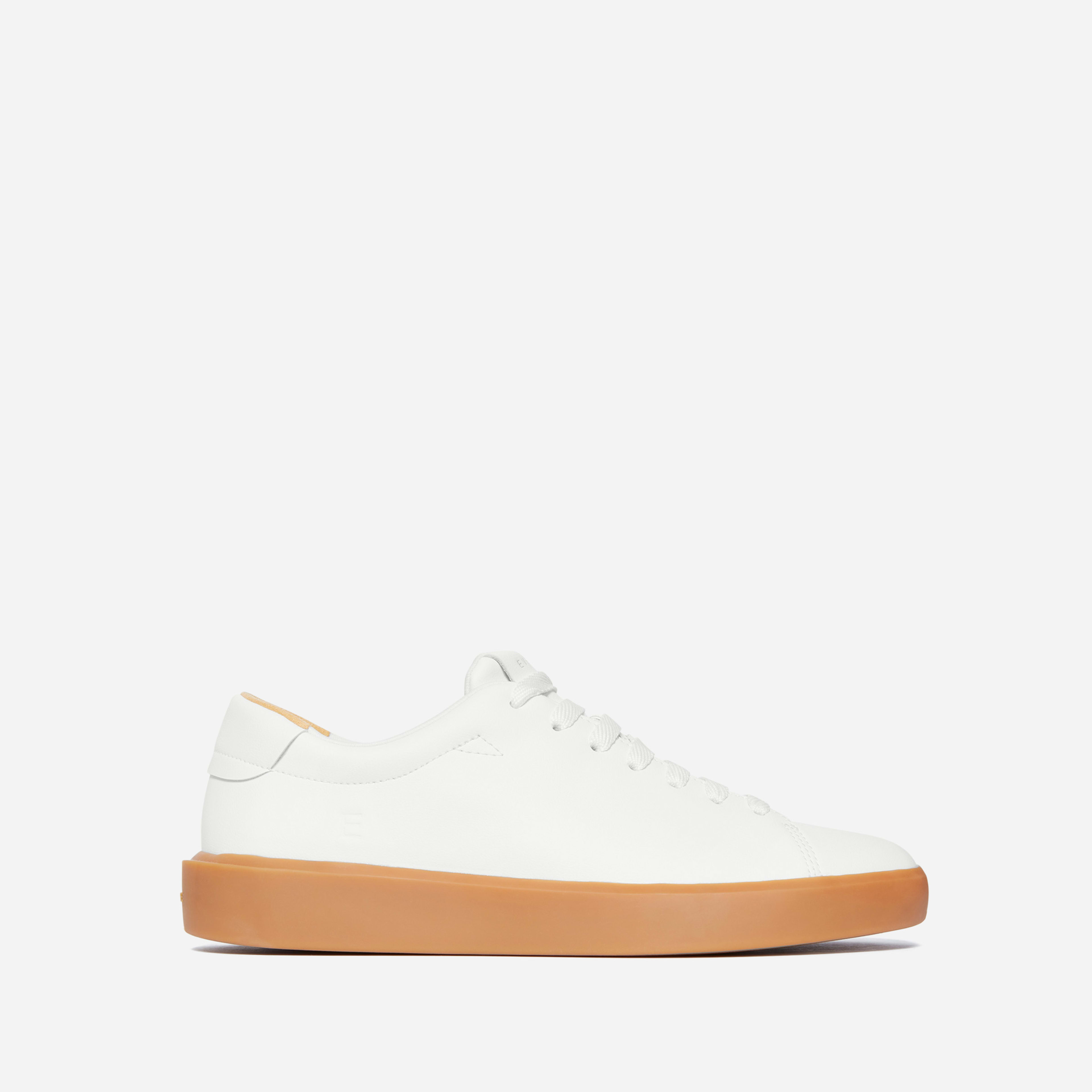 The ReLeather® Tennis Shoe White / Gum Sole Everlane