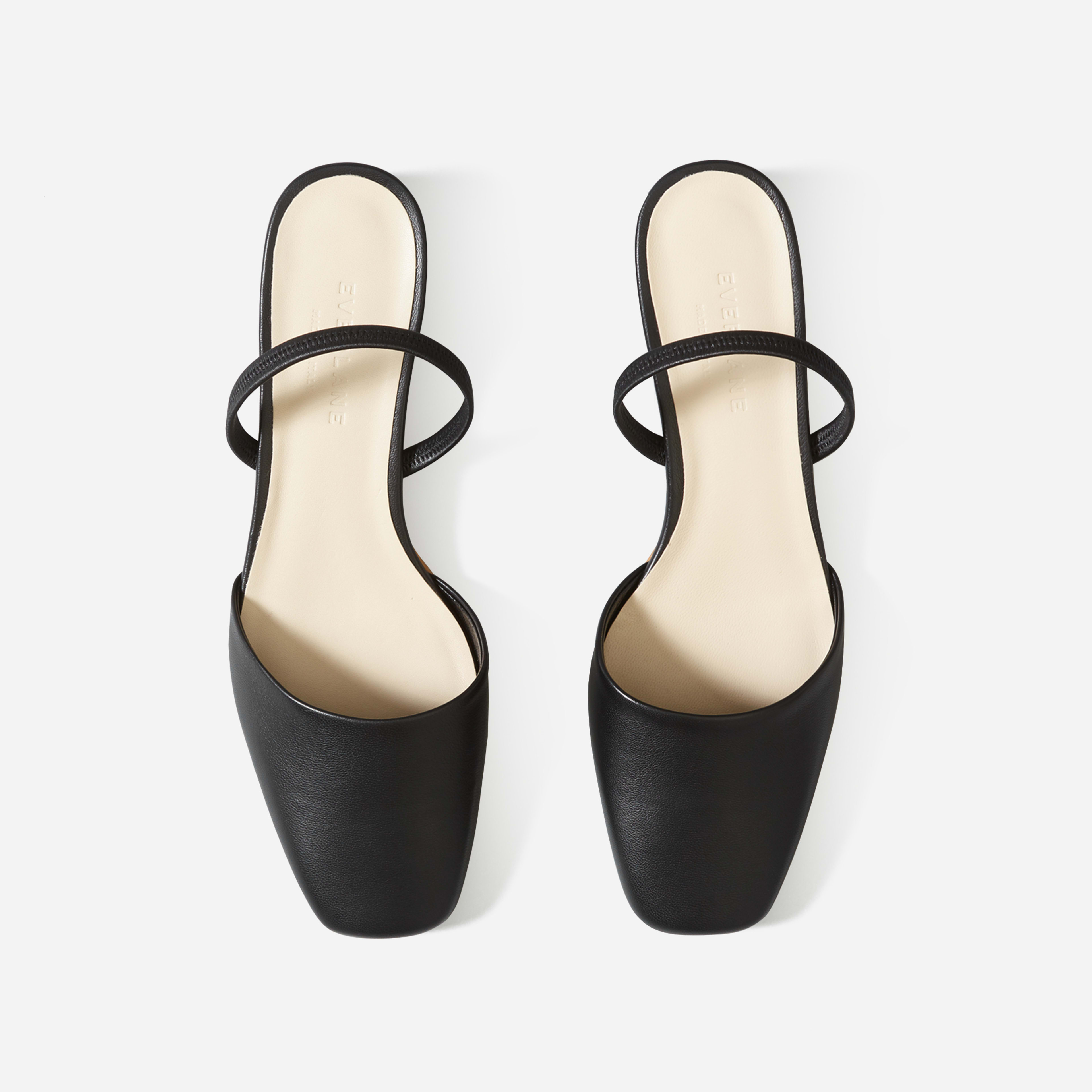 everlane tapered square toe slingback