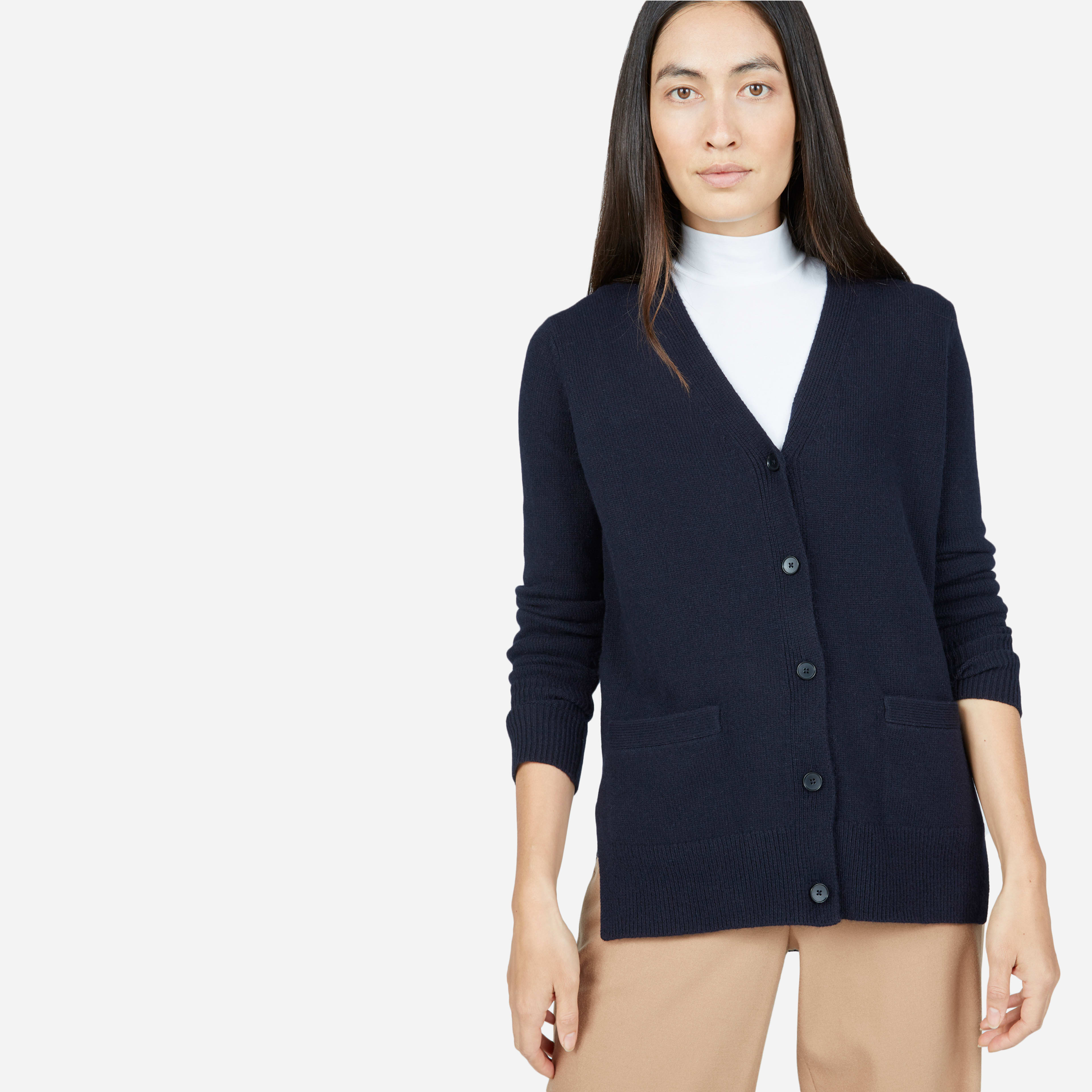 The Cashmere Cardigan Dark Navy Everlane