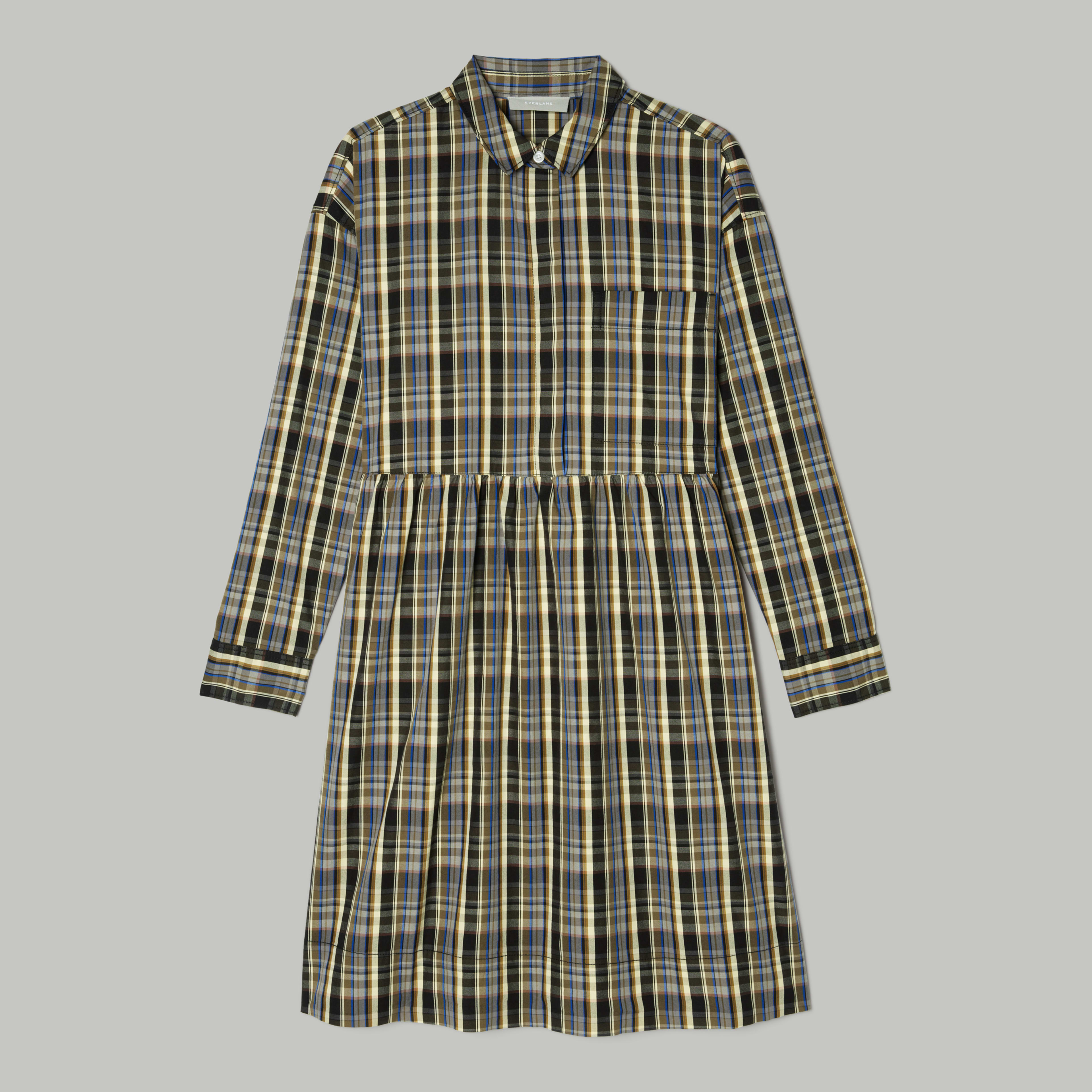 The Field Dress Multi Plaid Everlane