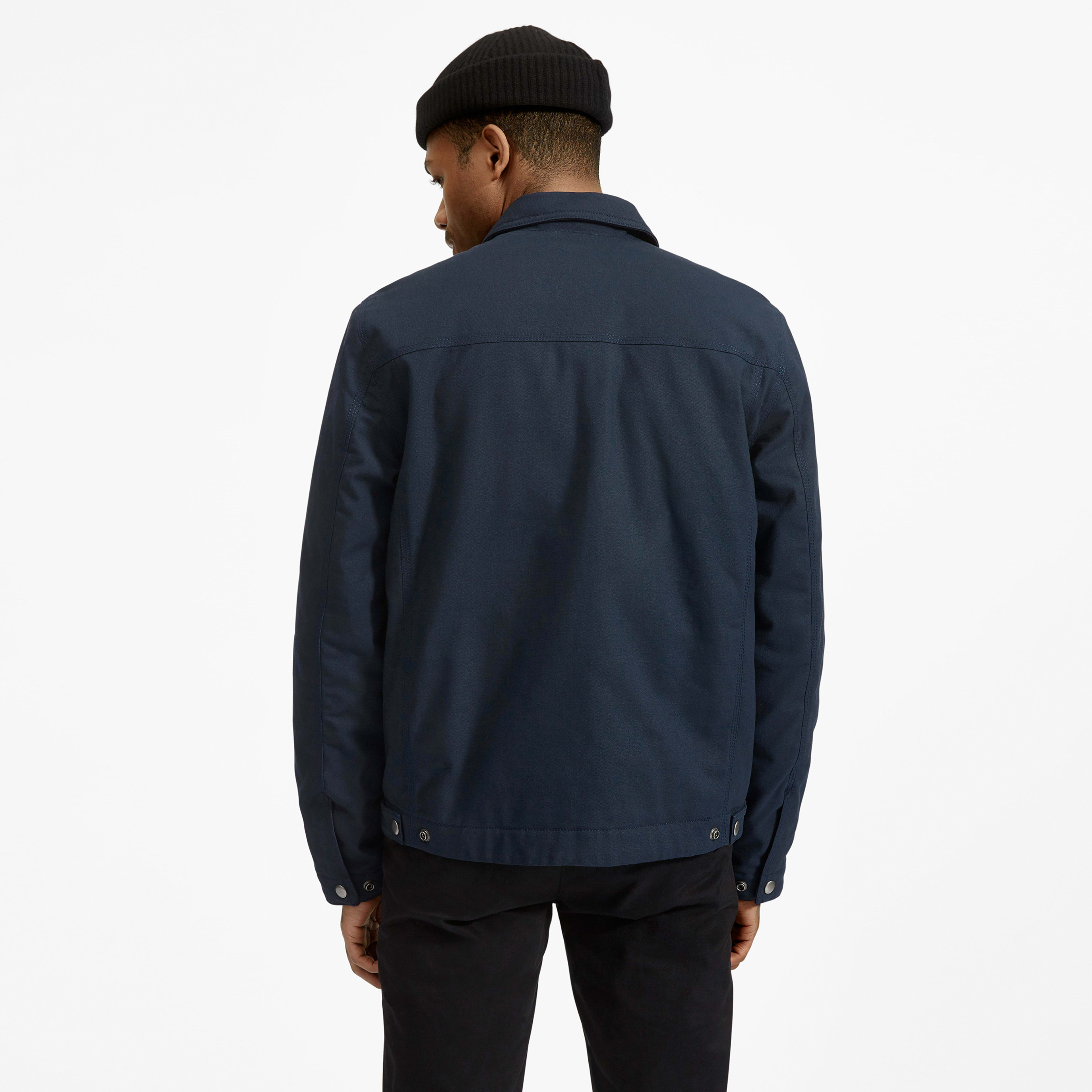 The Filled Canvas Jacket Navy – Everlane