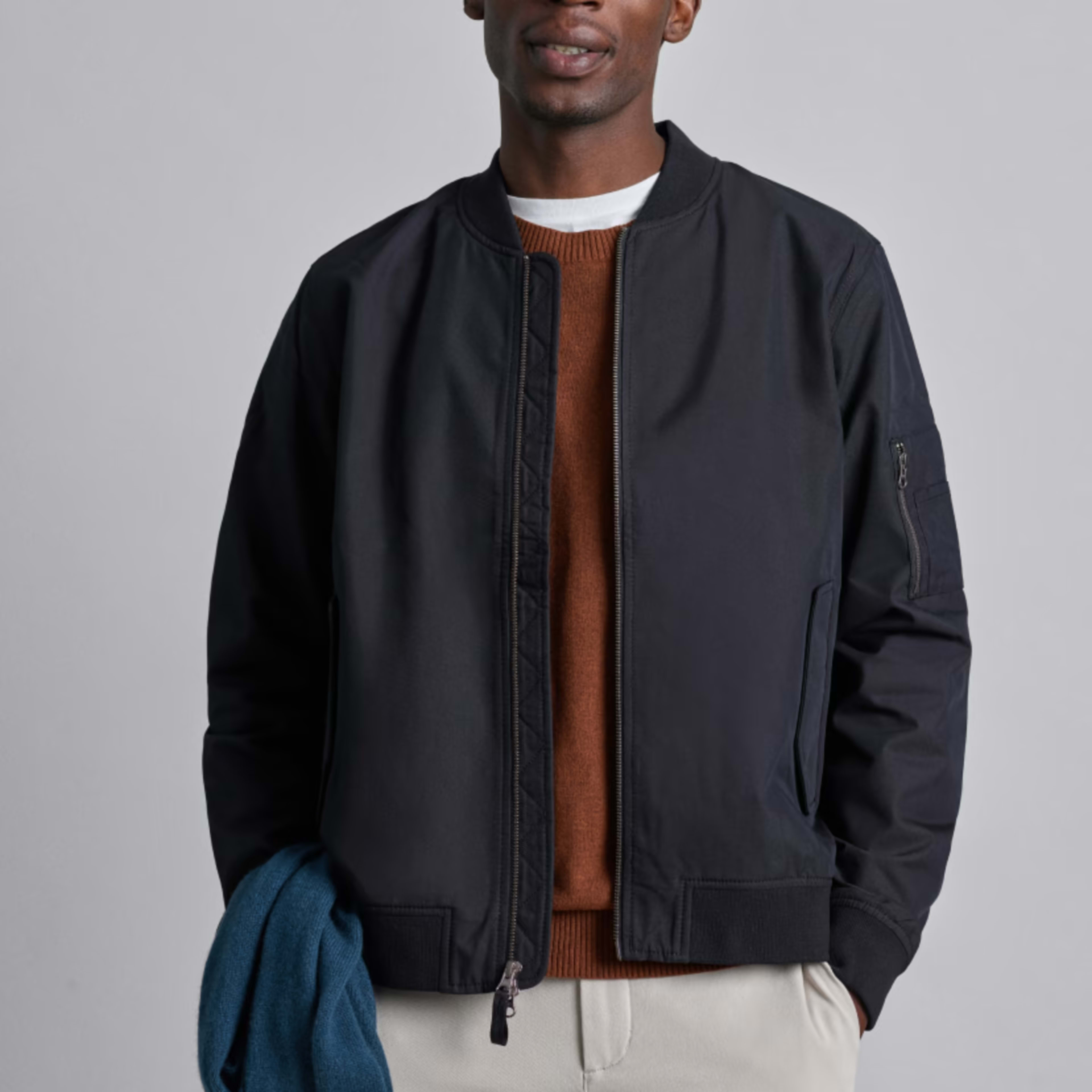 The Bomber Jacket Uniform Black Everlane