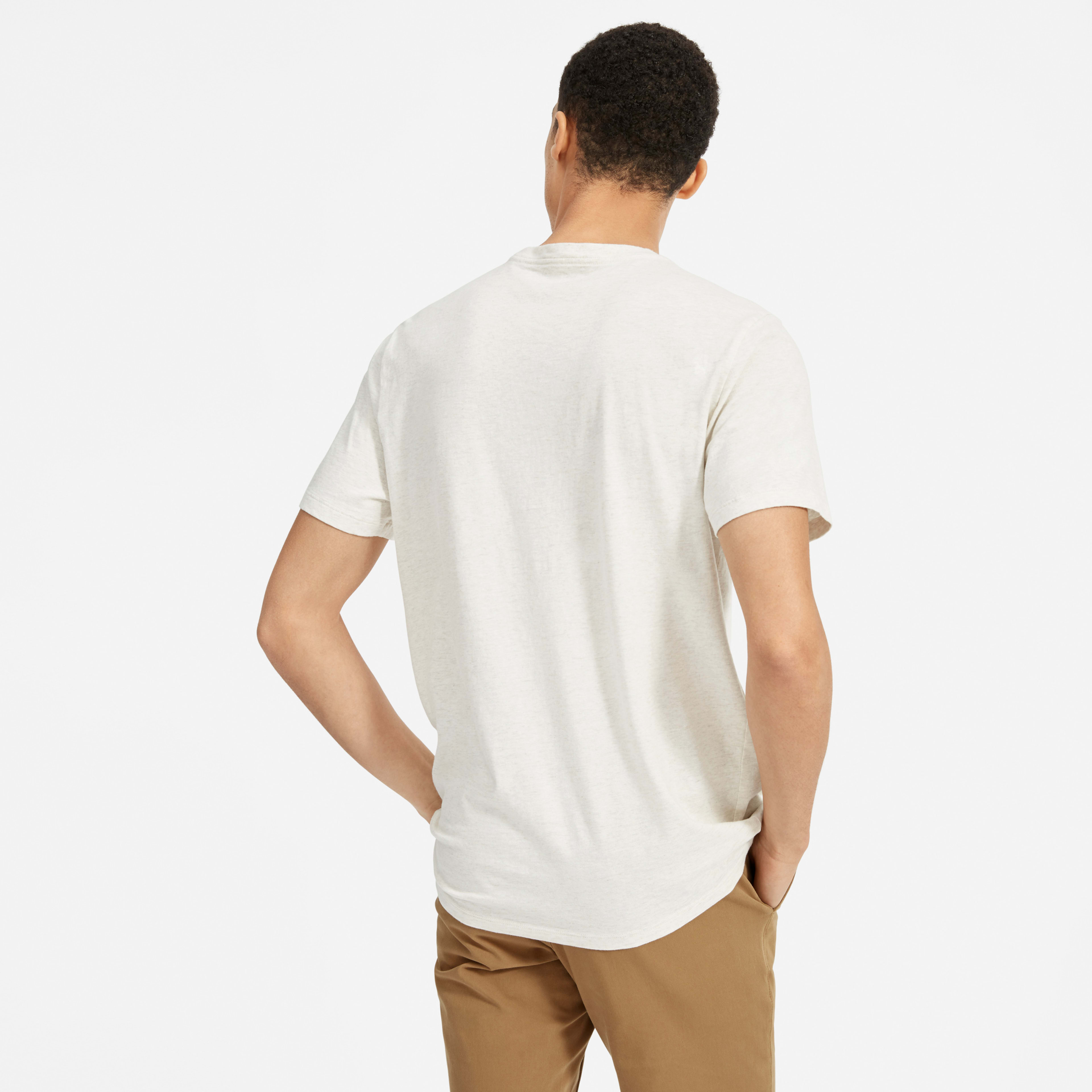 The Organic Cotton Crew Uniform Heather Oatmeal Everlane
