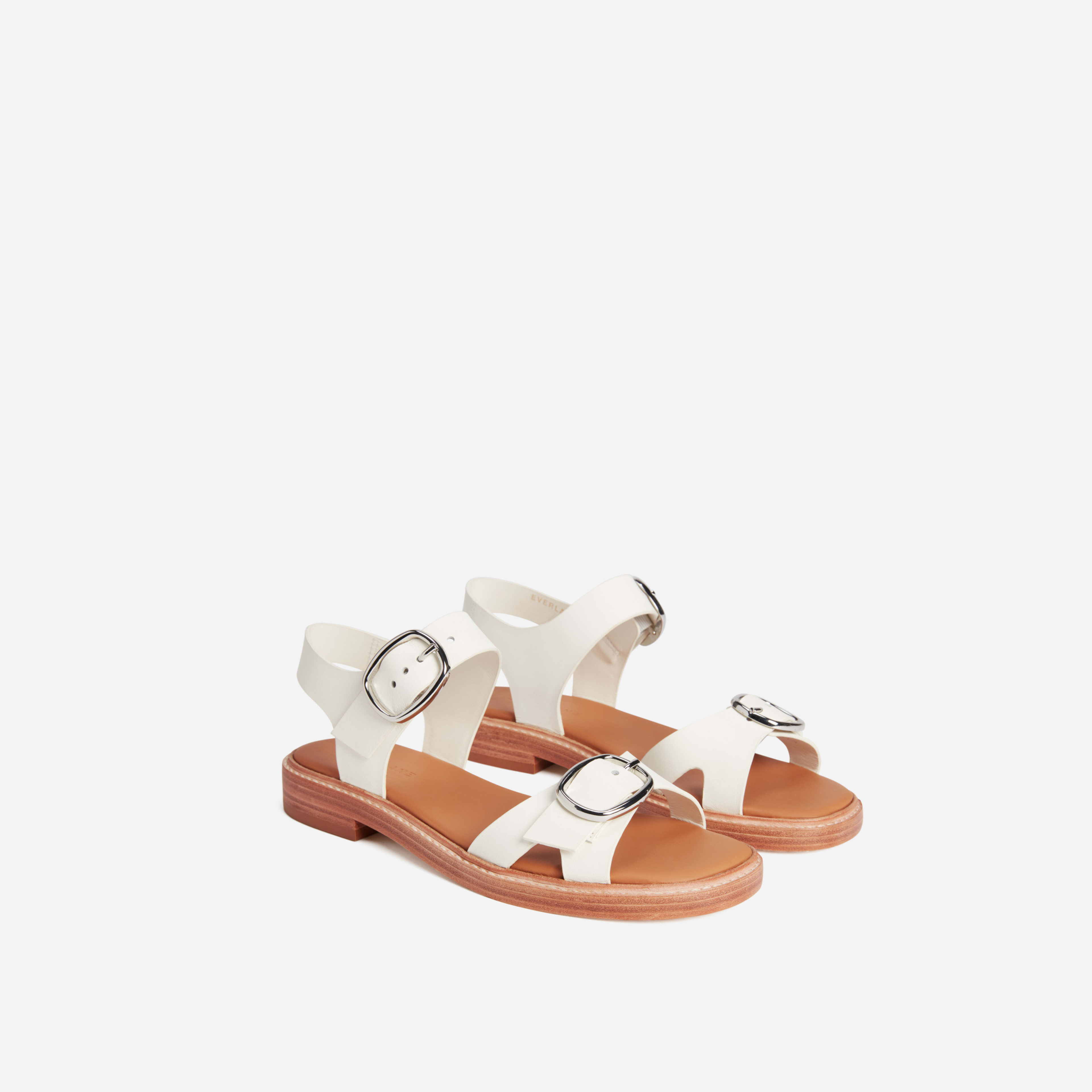 twin buckle sandals