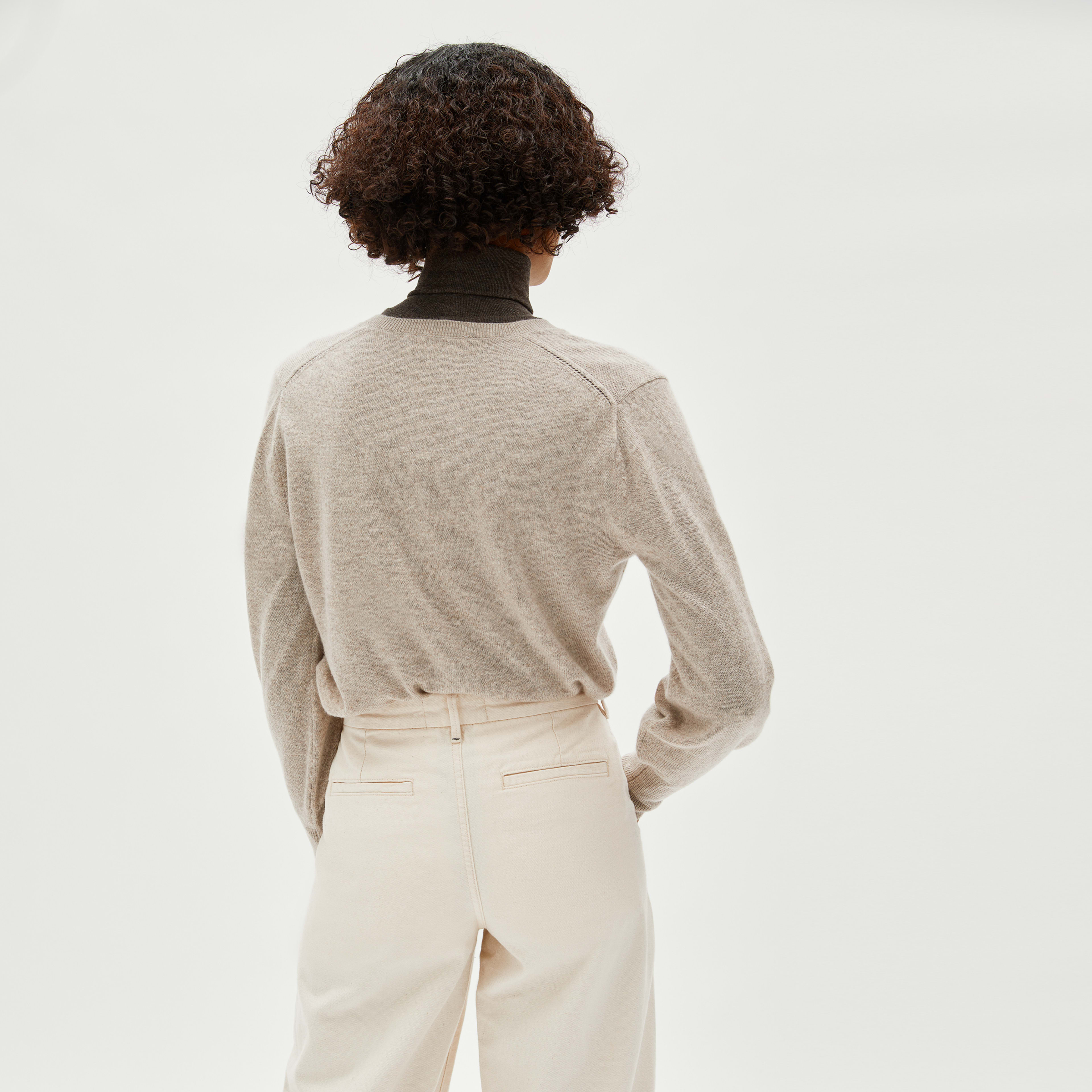 The Cashmere Henley Oatmeal Everlane