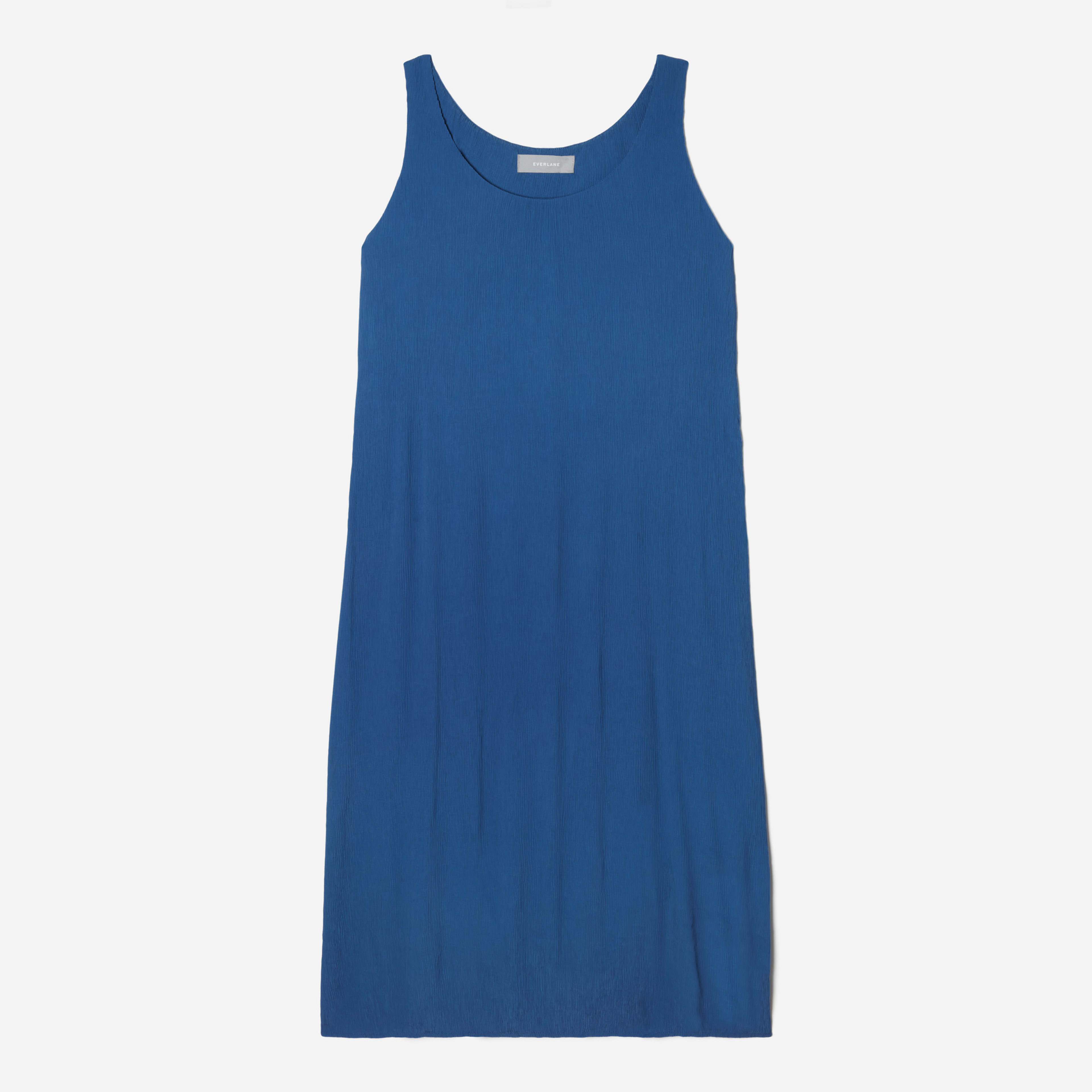 The Naia™ Ripple Tank Dress Deep Blue Everlane