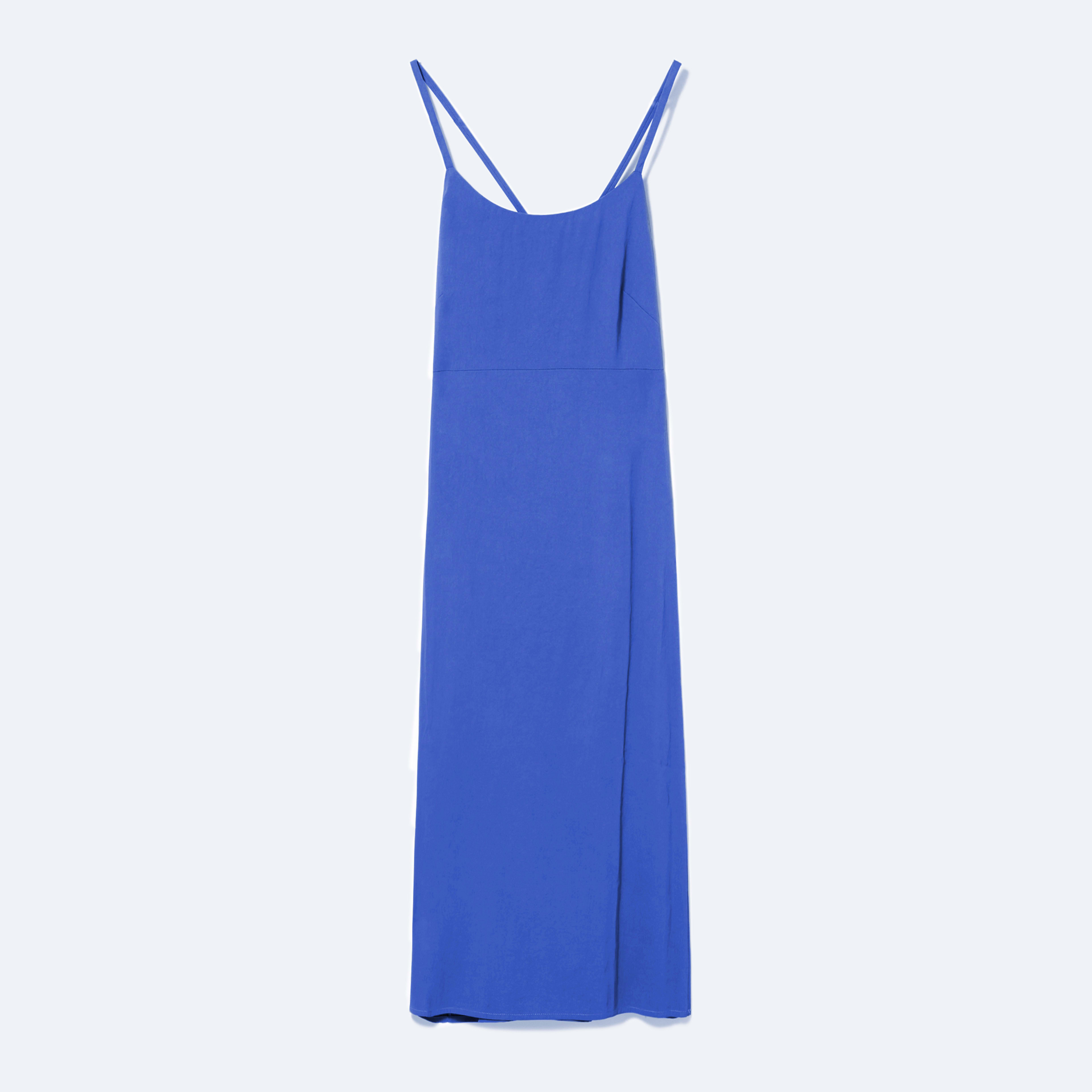 The Japanese GoWeave CrossBack Slip Dress Royal Blue Everlane