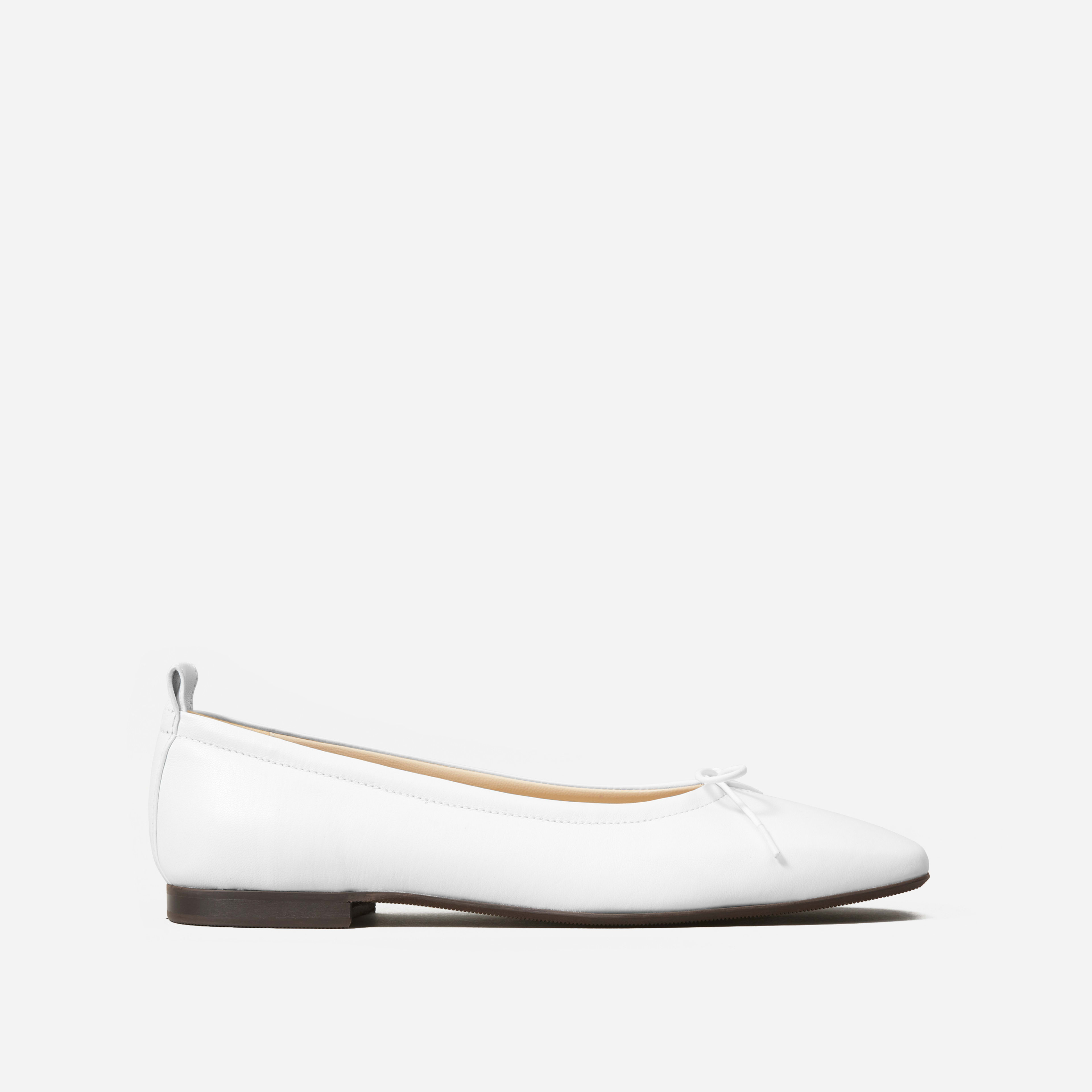The Day Ballet Flat White Everlane