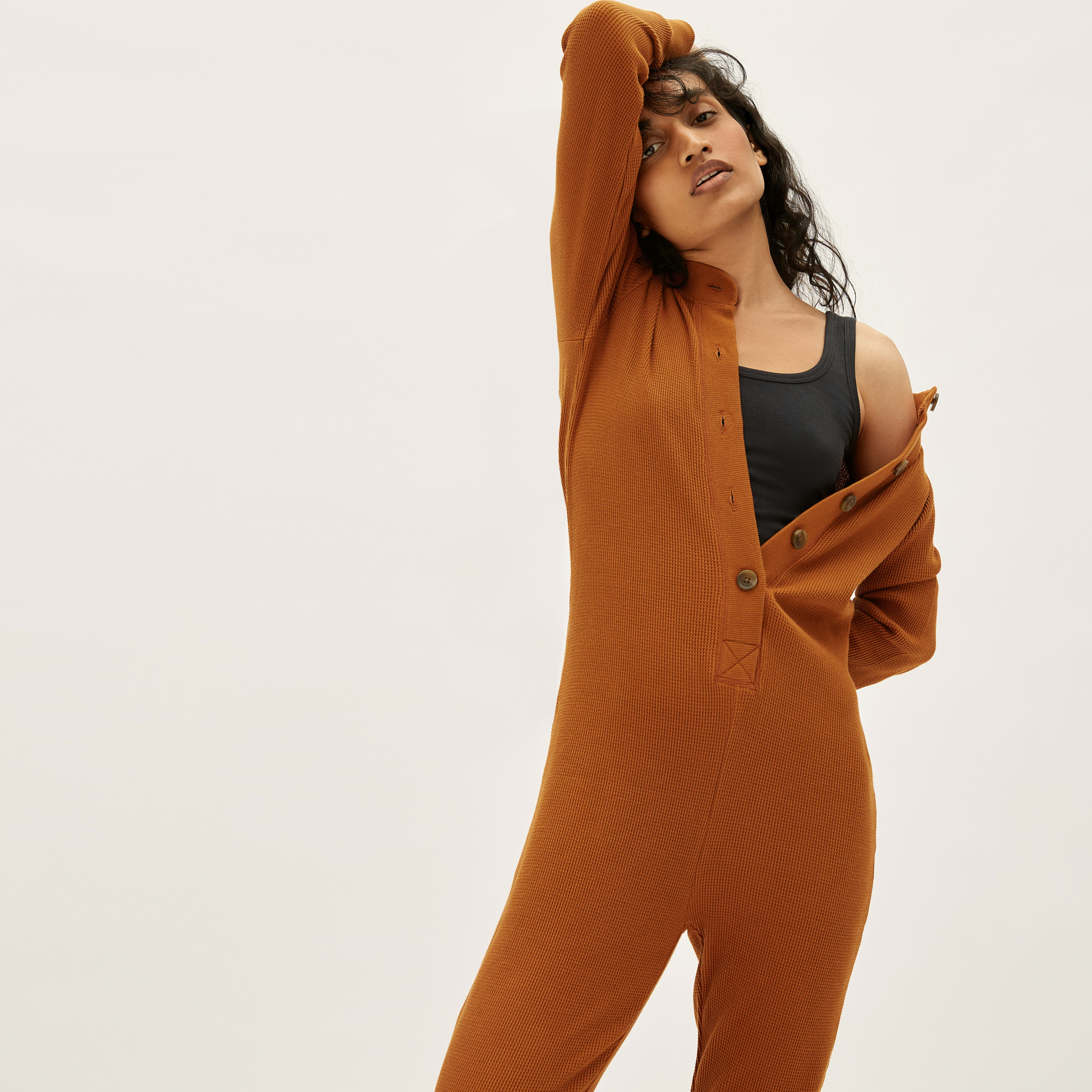 The WaffleKnit Onesie Honey Everlane