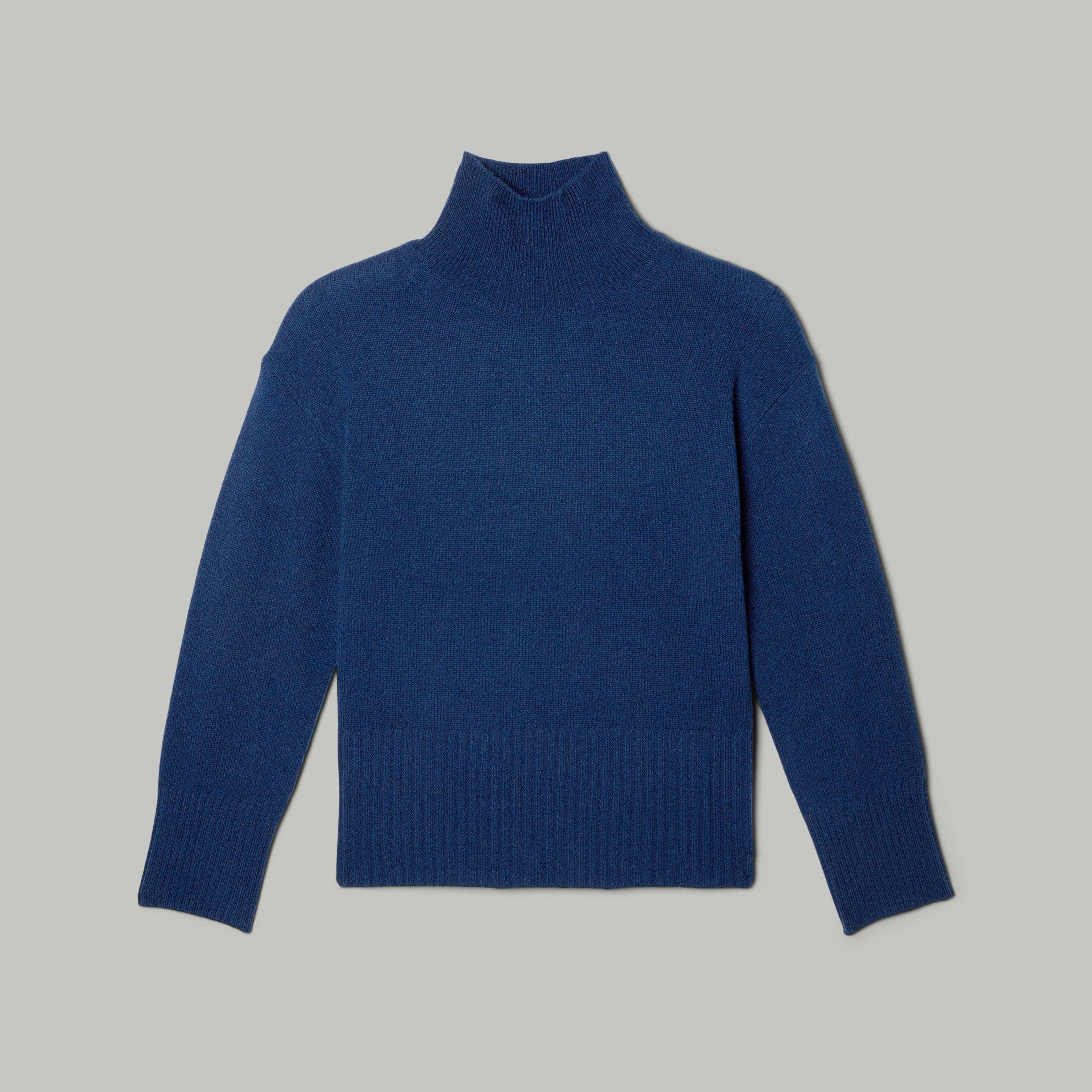 The Cashmere Oversized Turtleneck Bright Navy Everlane