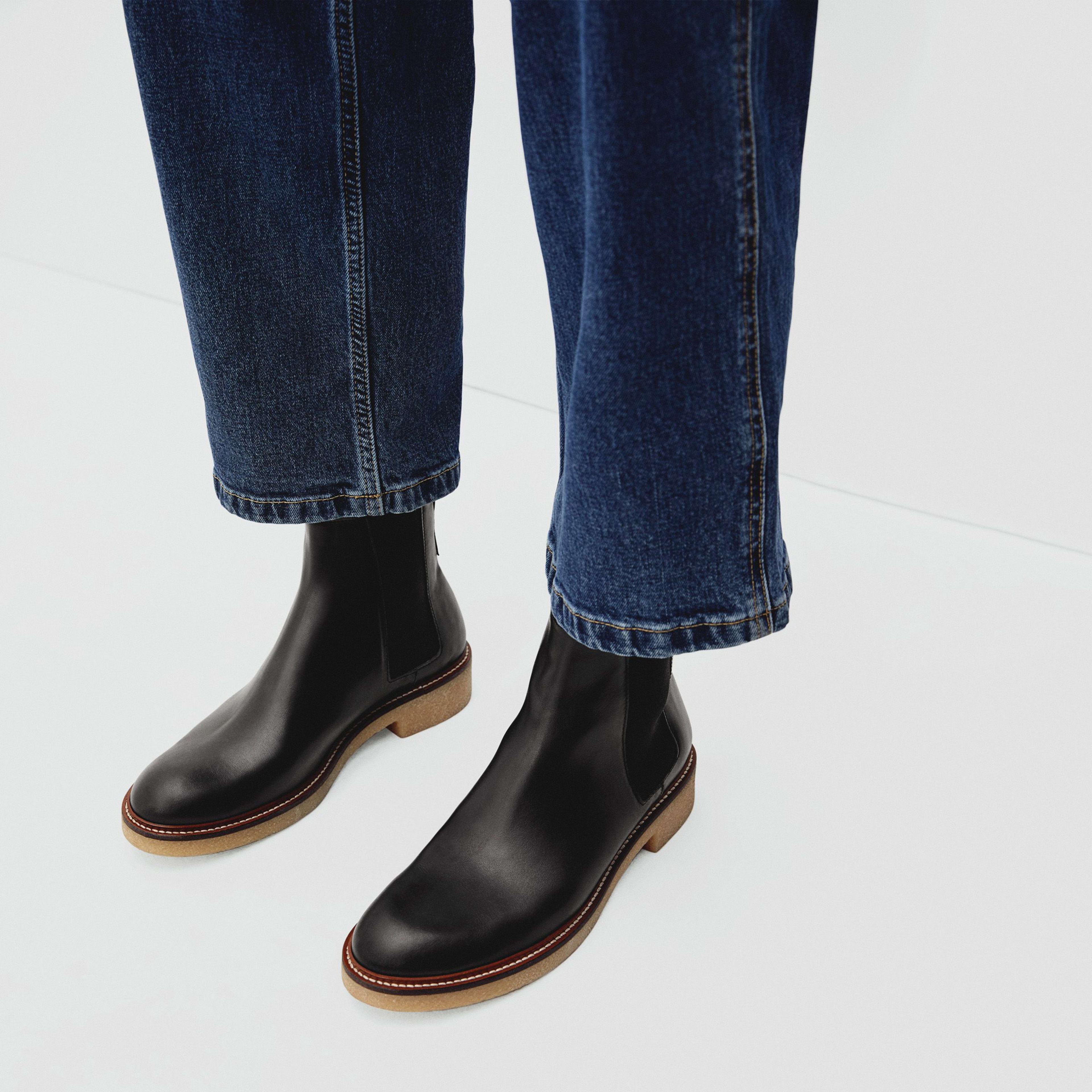 The Italian Leather Chelsea Boot Black – Everlane