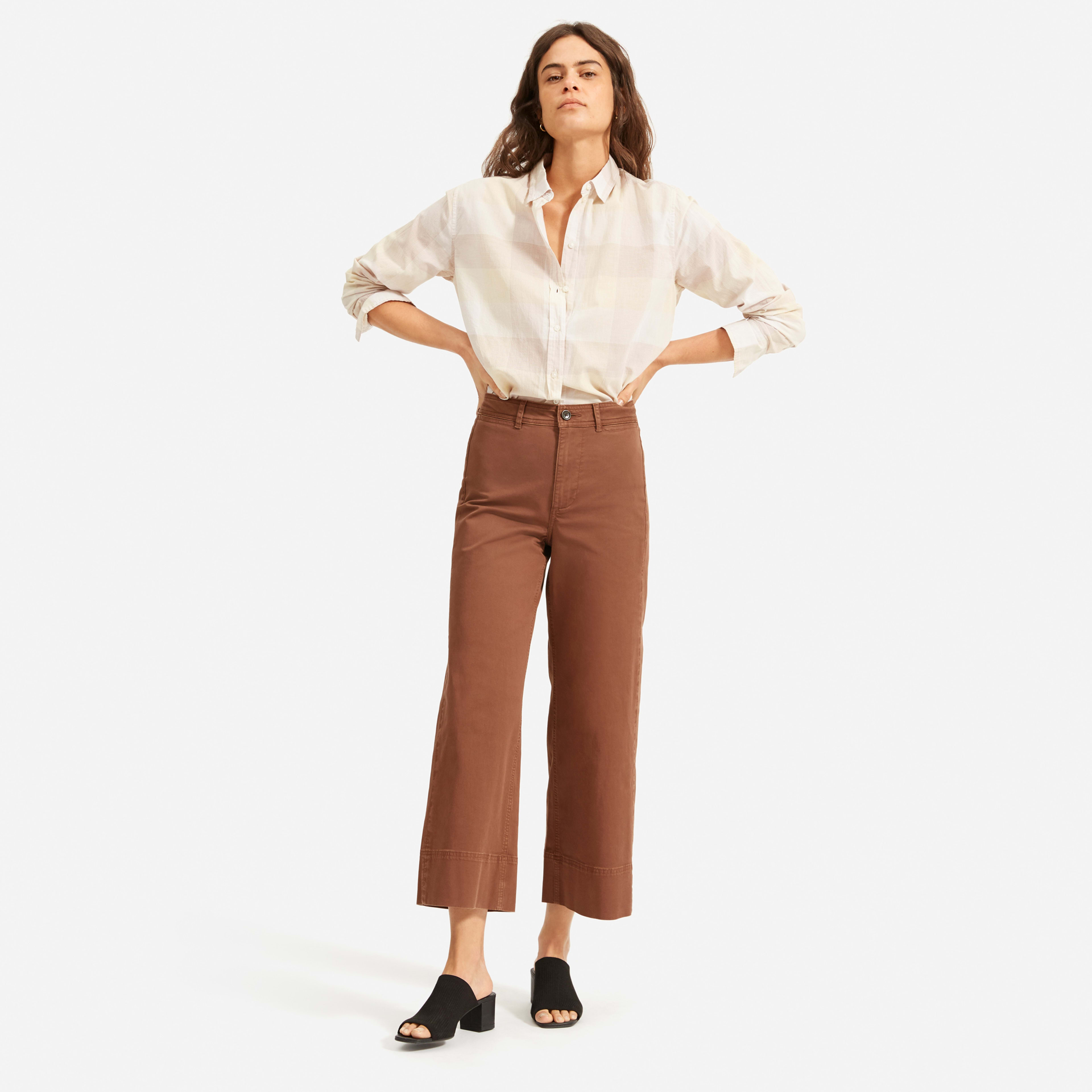 The Relaxed Air Shirt Toffee Plaid – Everlane