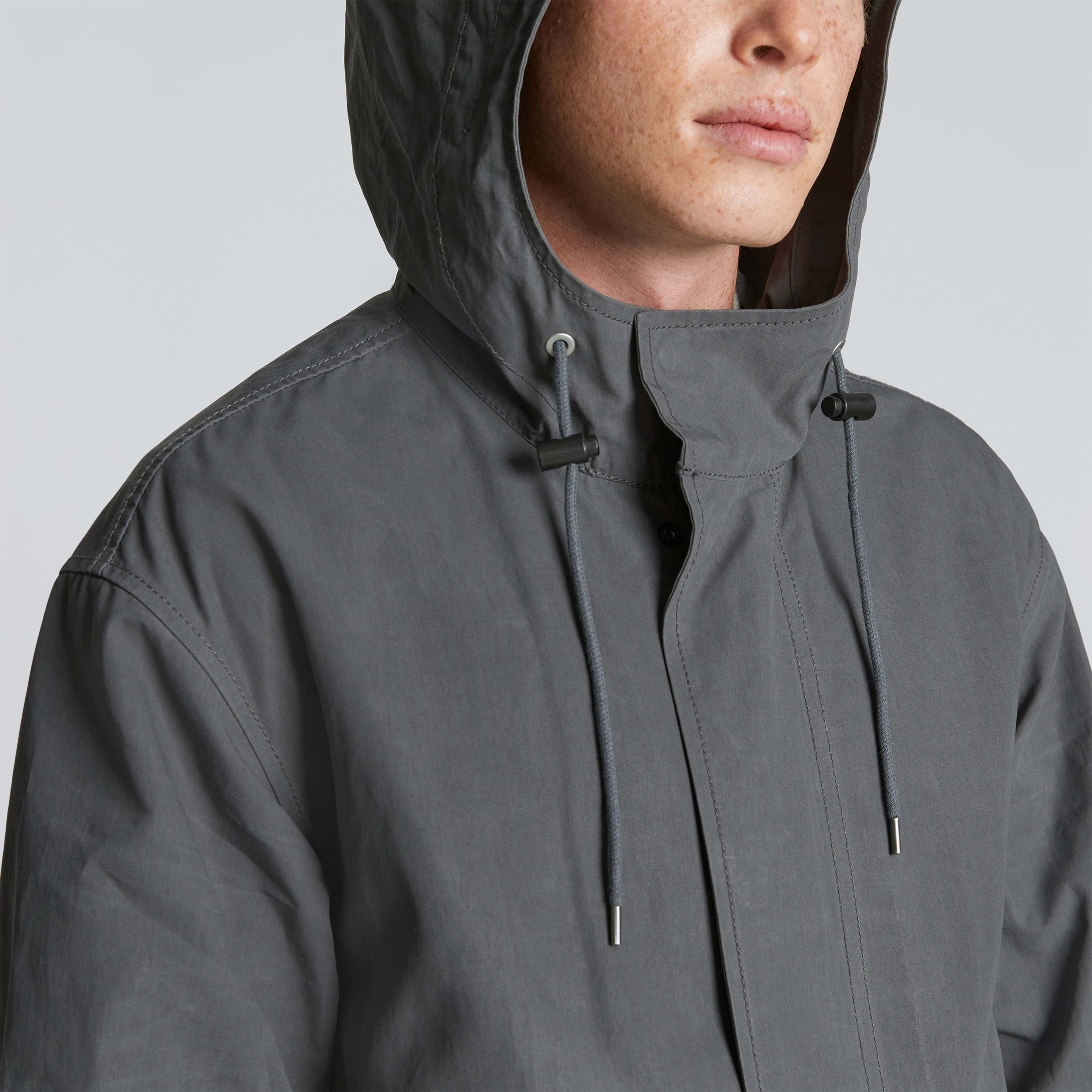The Waxed Cotton Parka Slate Everlane