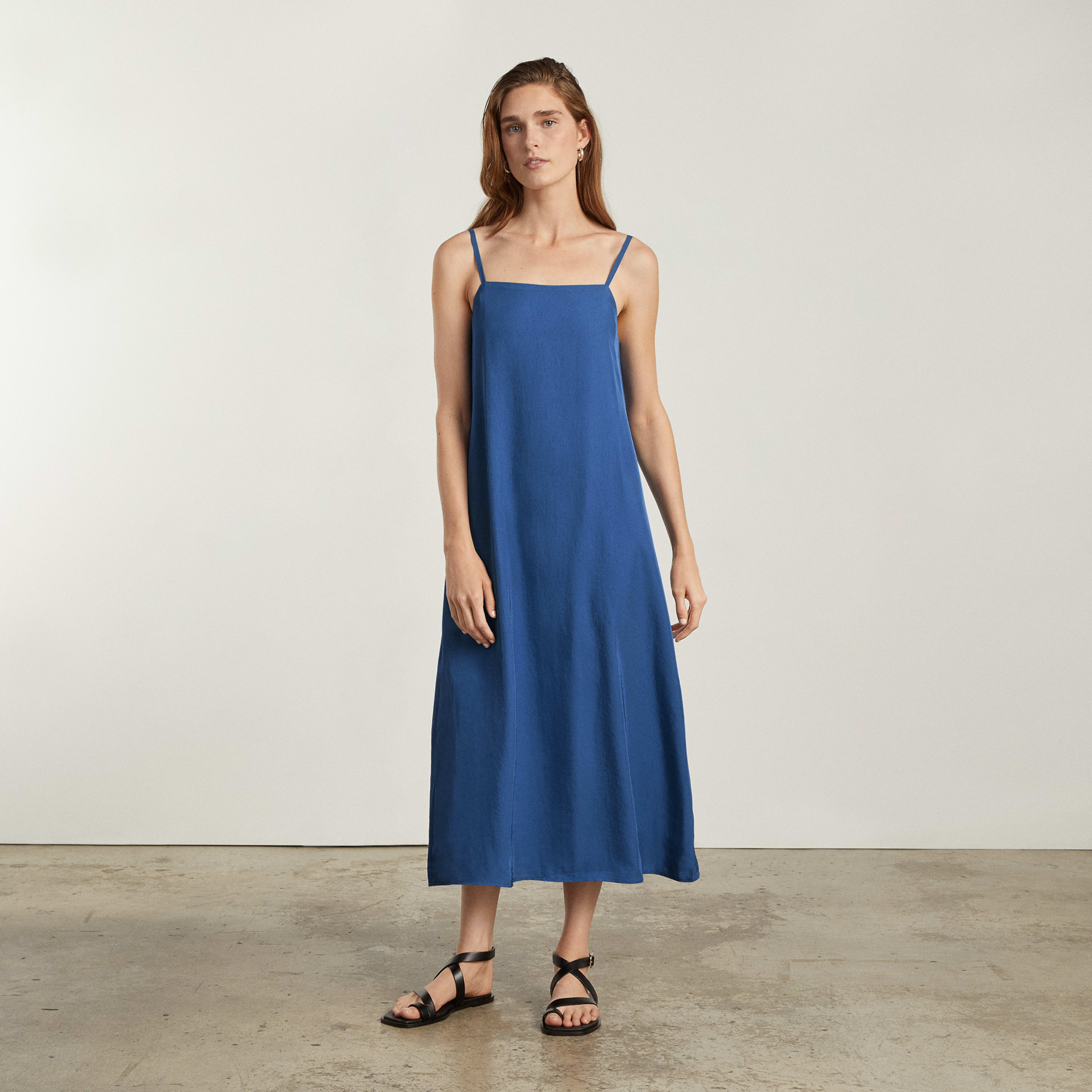 The Japanese GoWeave® Slip Dress Deep Blue Everlane