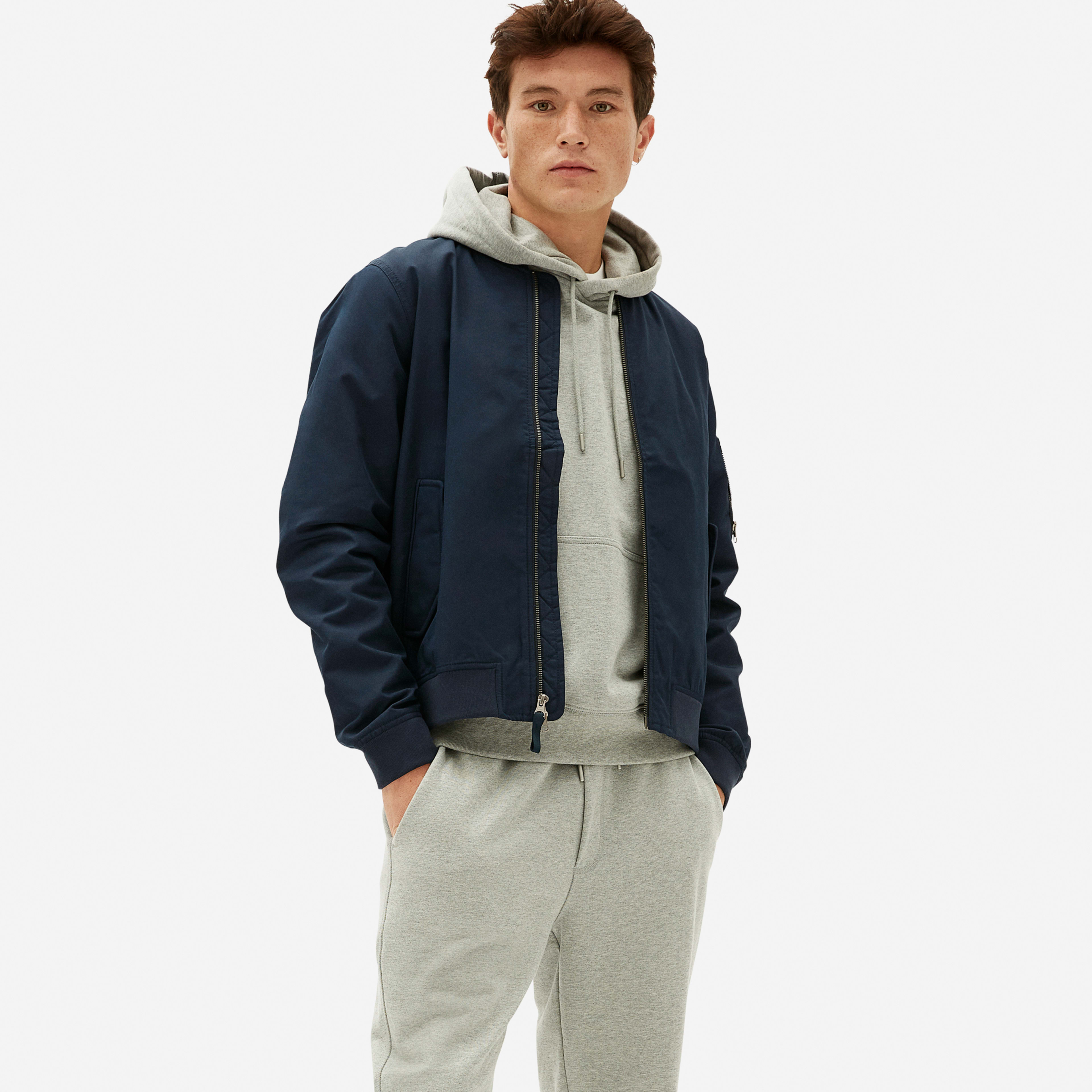 The Bomber Jacket | Uniform Navy – Everlane