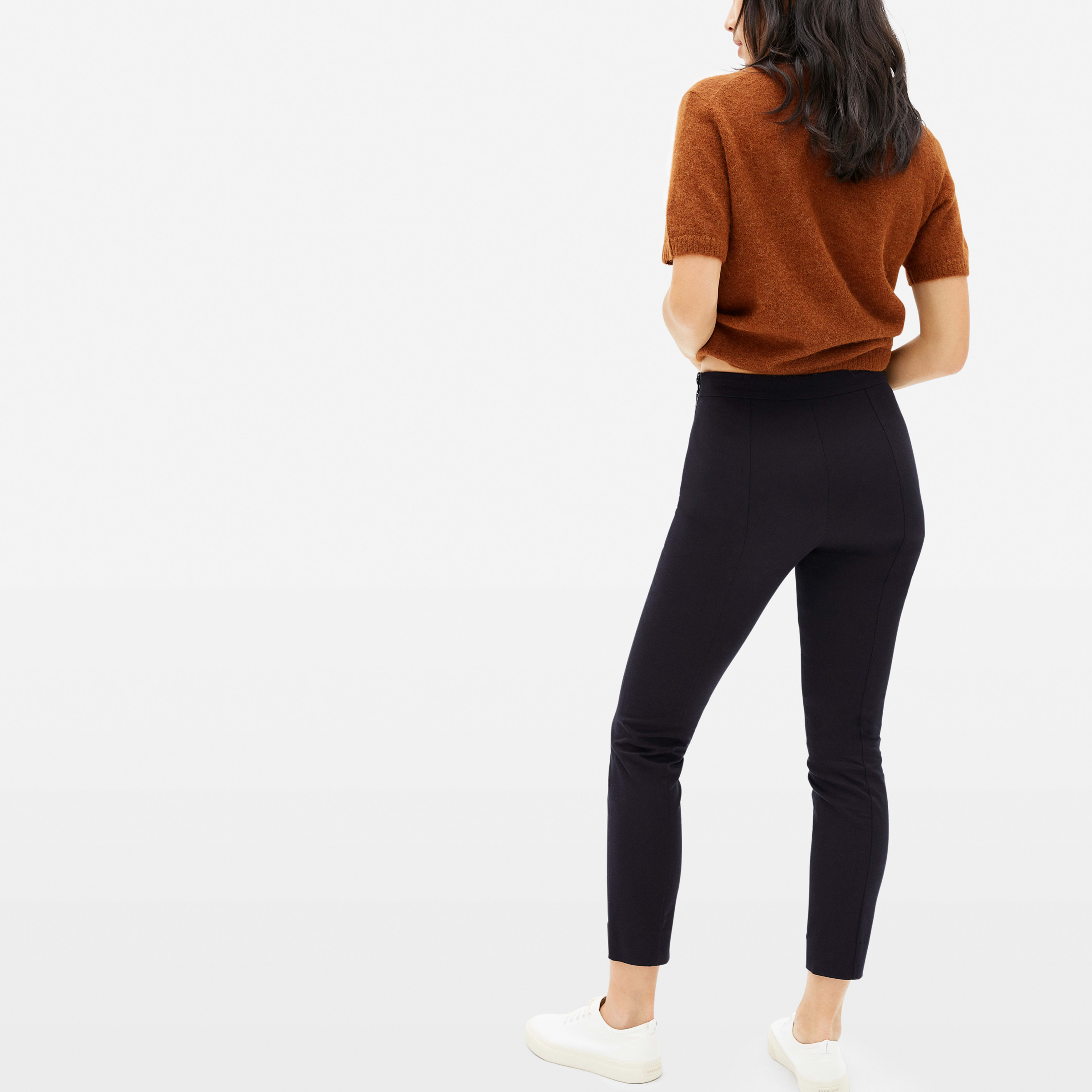 The SideZip Stretch Cotton Pant Black Everlane