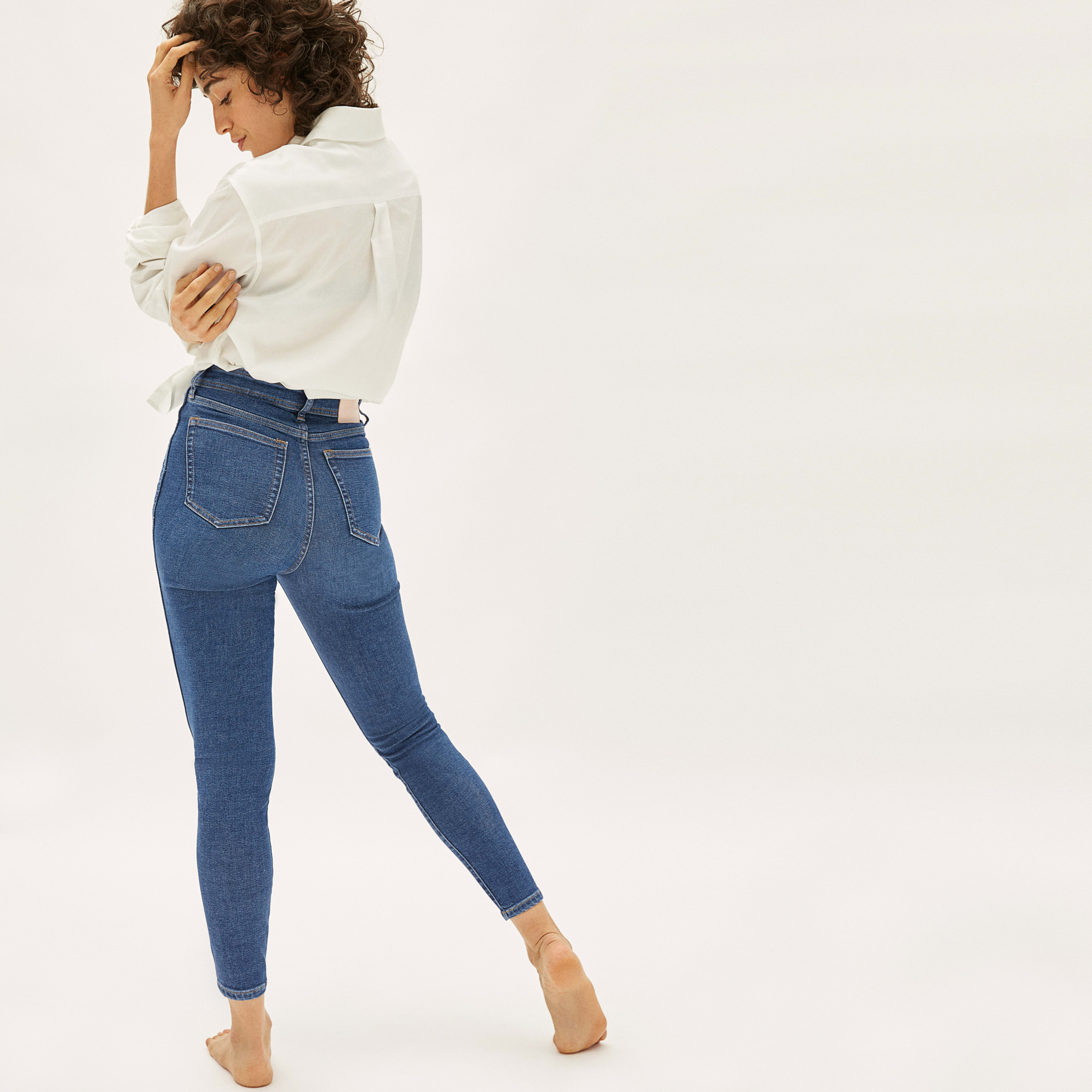 The Way-High Clean Front Skinny Jean Vintage Blue – Everlane