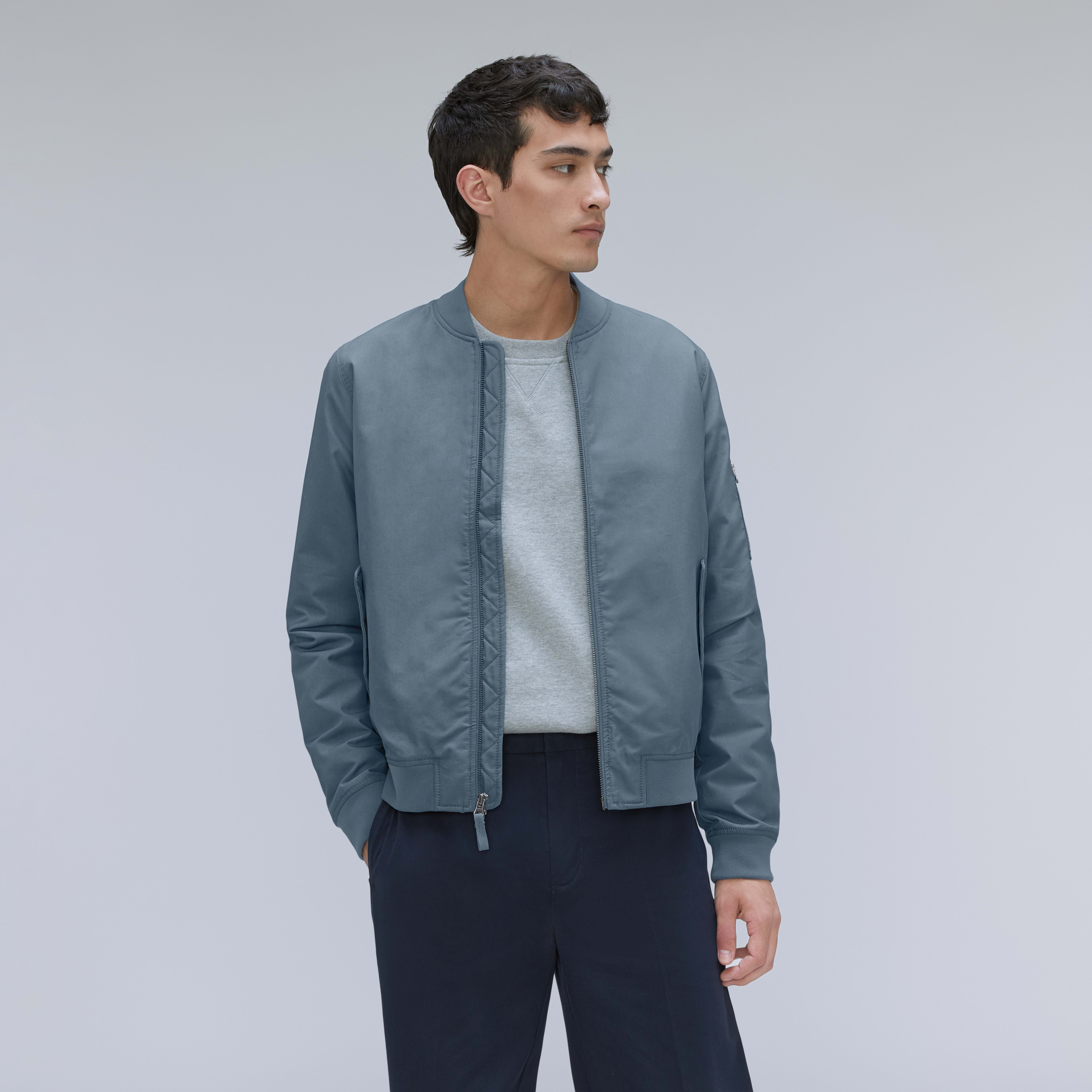 The Bomber Jacket Uniform Faded Blue Everlane