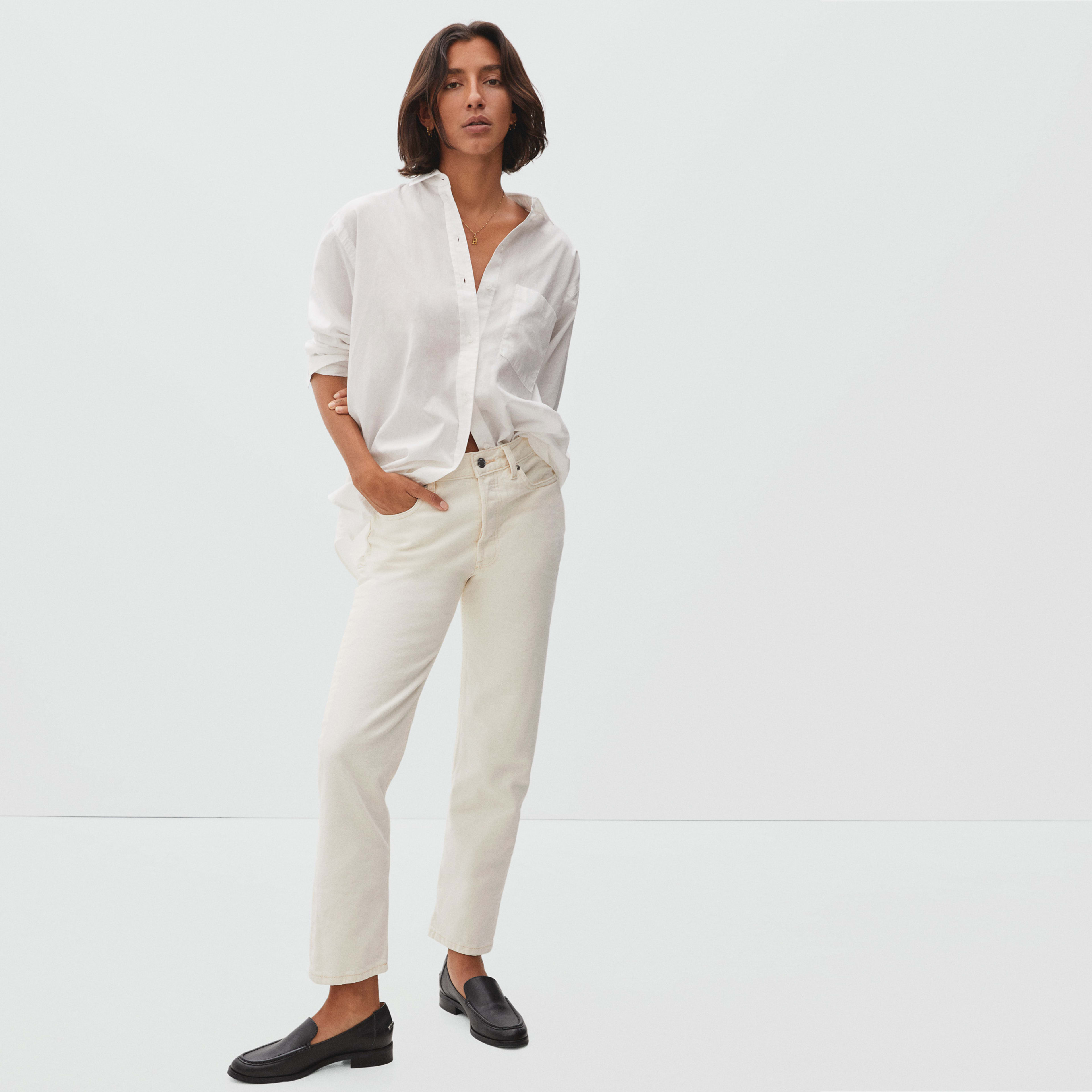 The Rigid Slouch Jean Ecru â Everlane