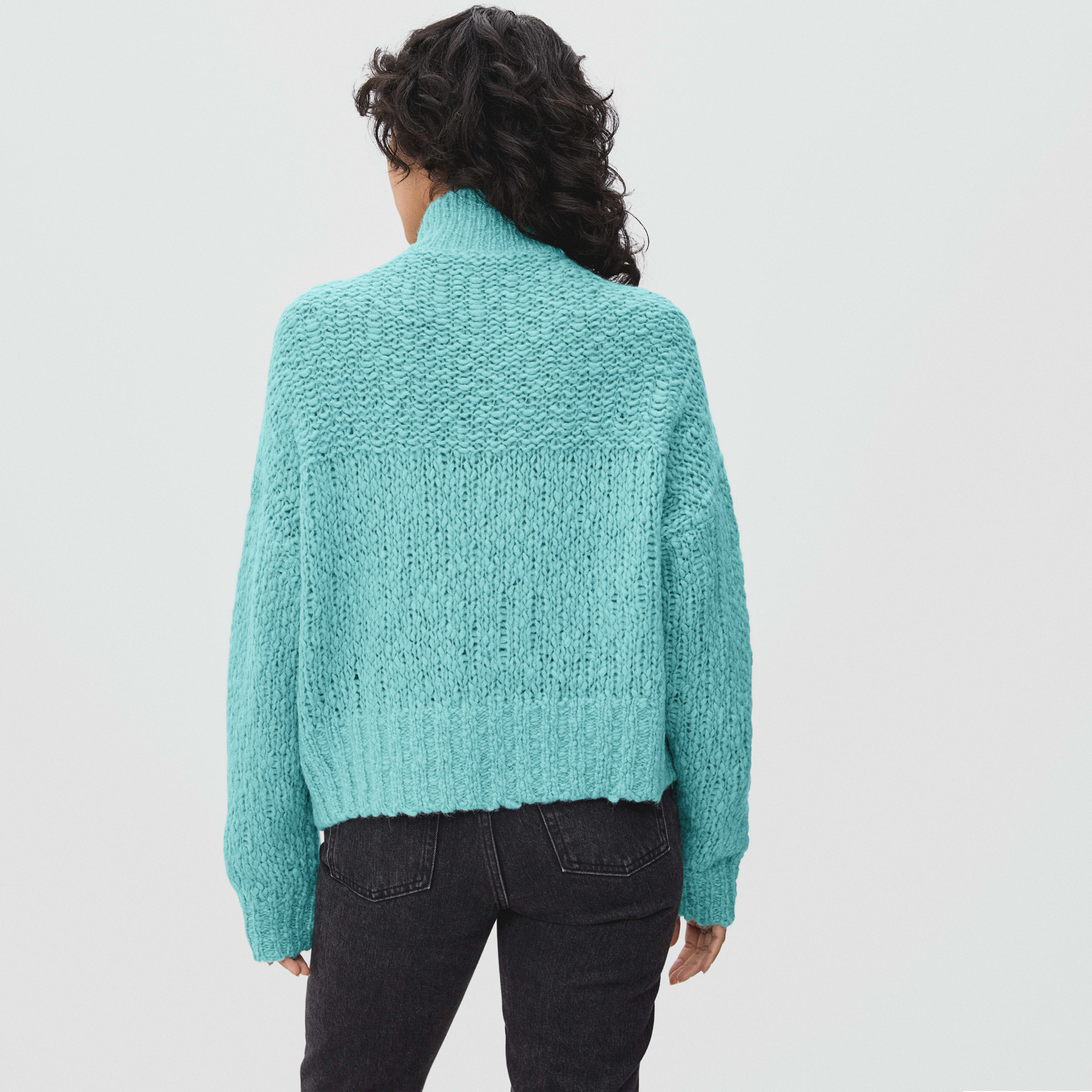 high neck lofty knit