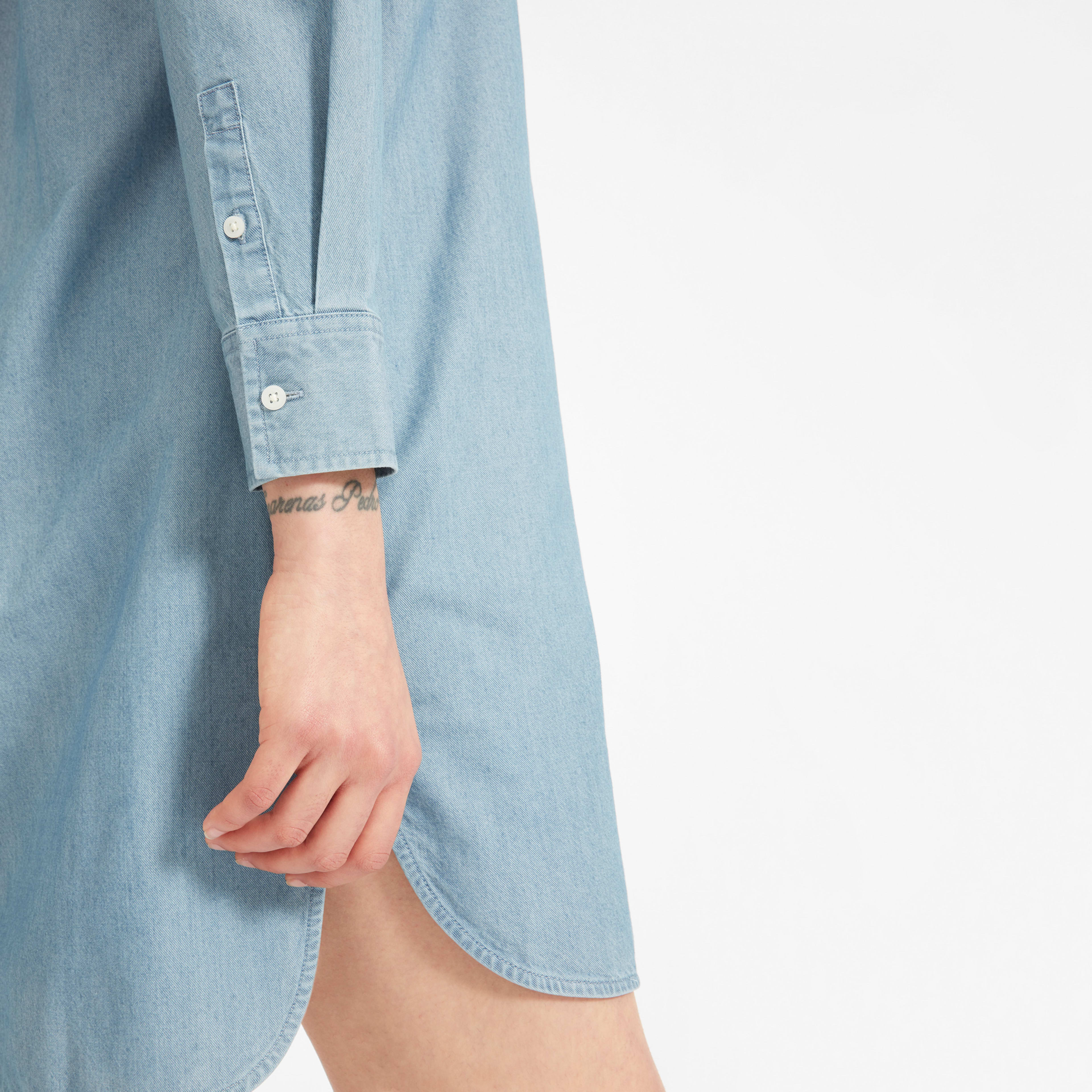 The Jean Shirtdress Light Indigo â Everlane