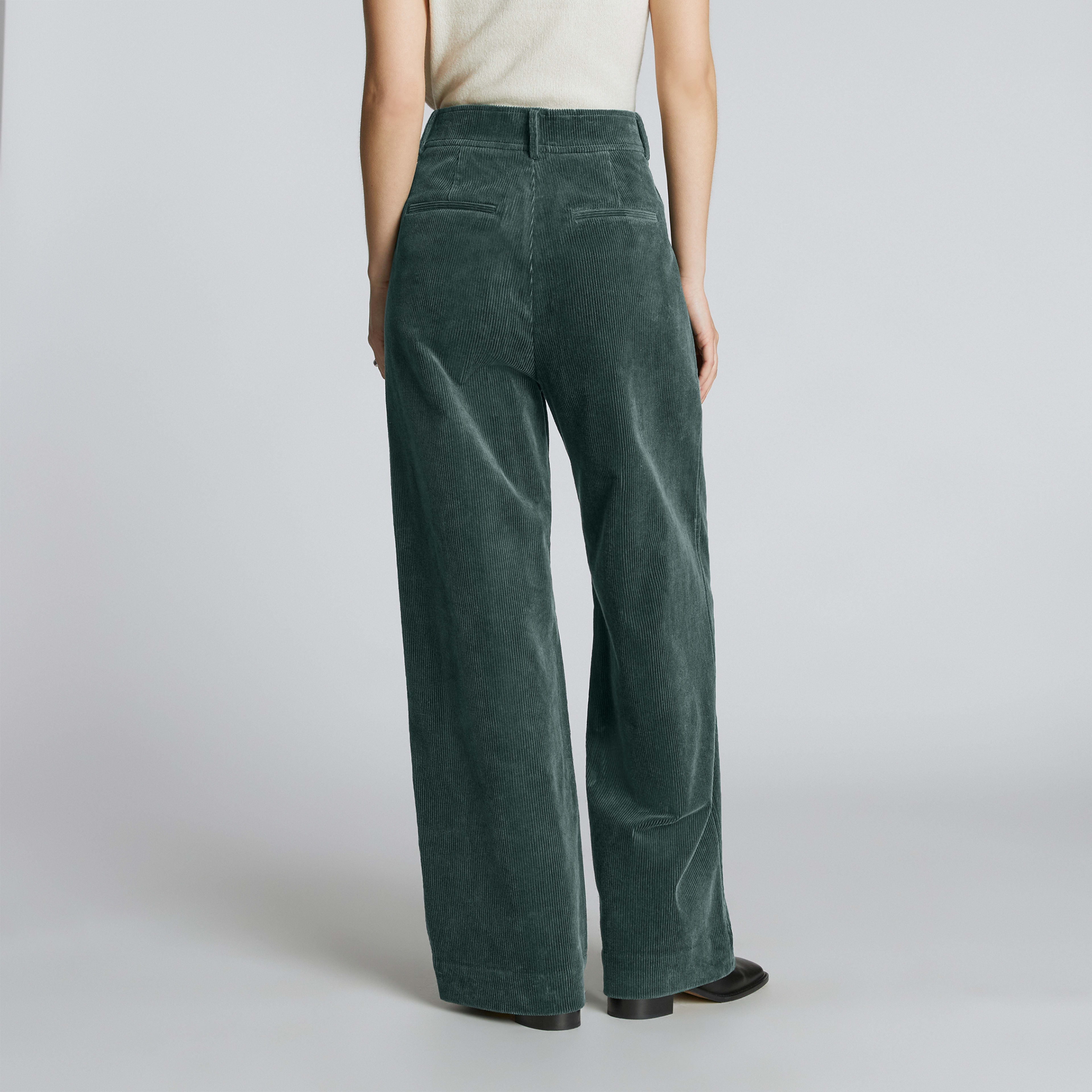 The Corduroy Way-High® Drape Pant Evergreen – Everlane