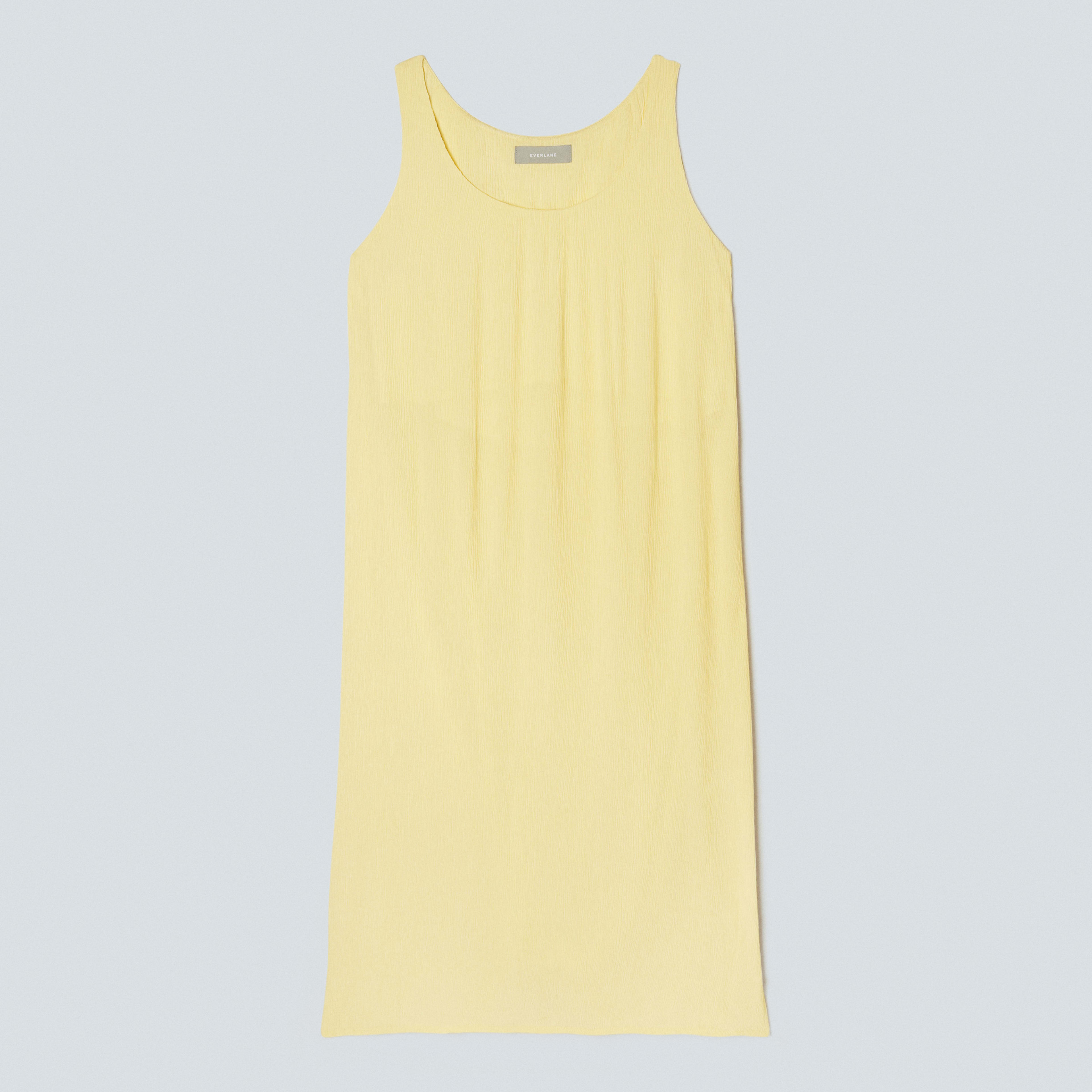 The Naia™ Ripple Tank Dress Pastel Yellow Everlane