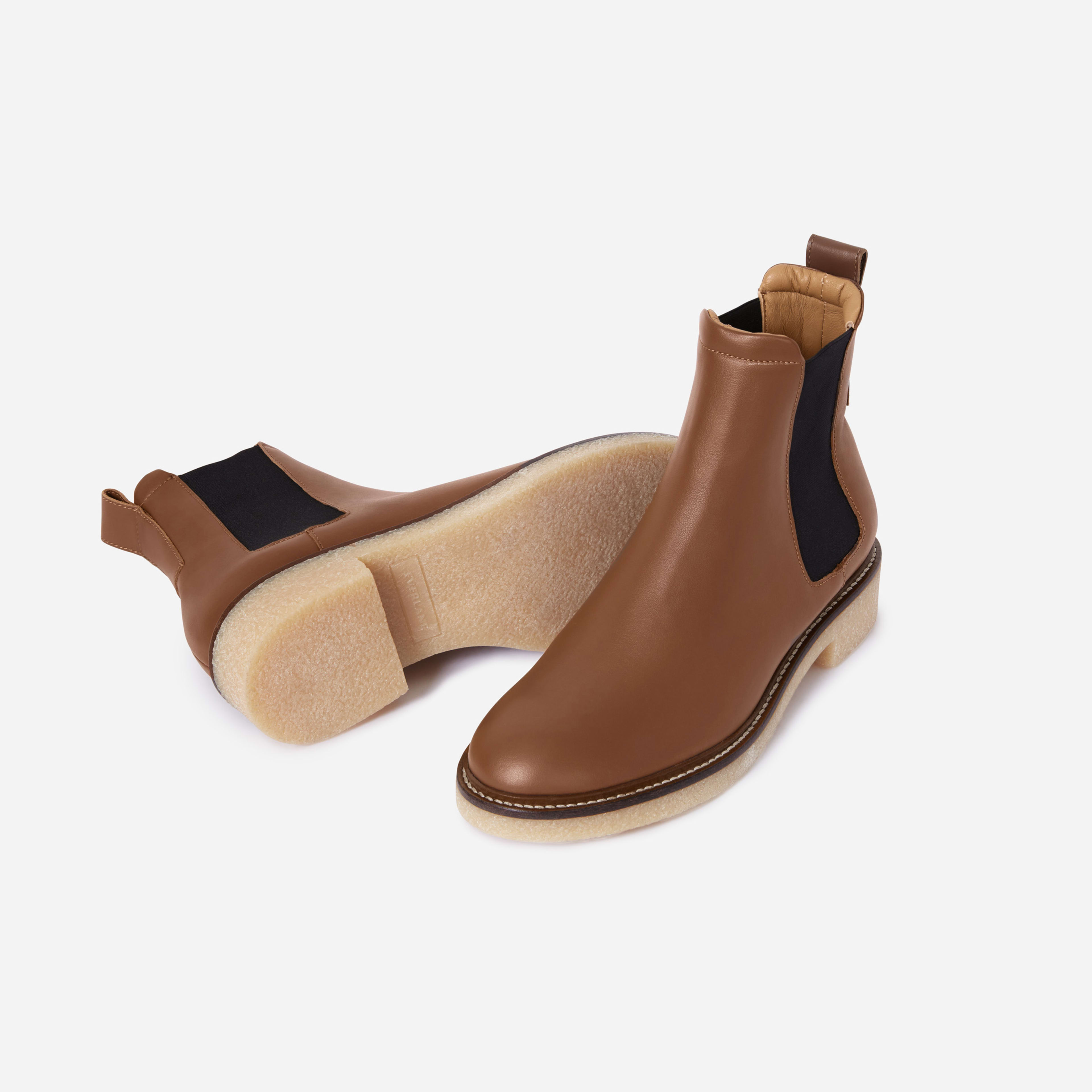 The Italian Leather Chelsea Boot Tobacco Everlane