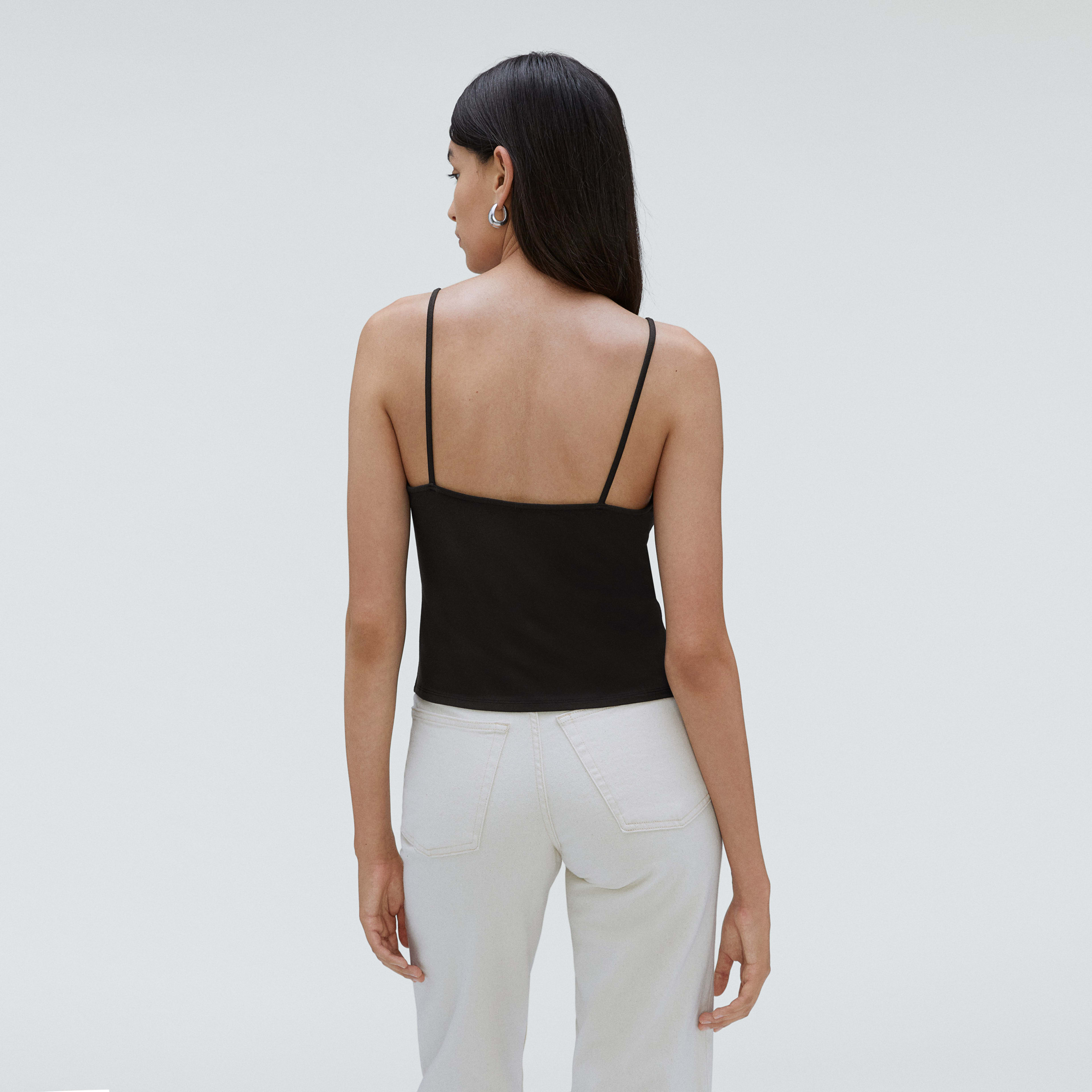 The HighNeck Cami Black Everlane