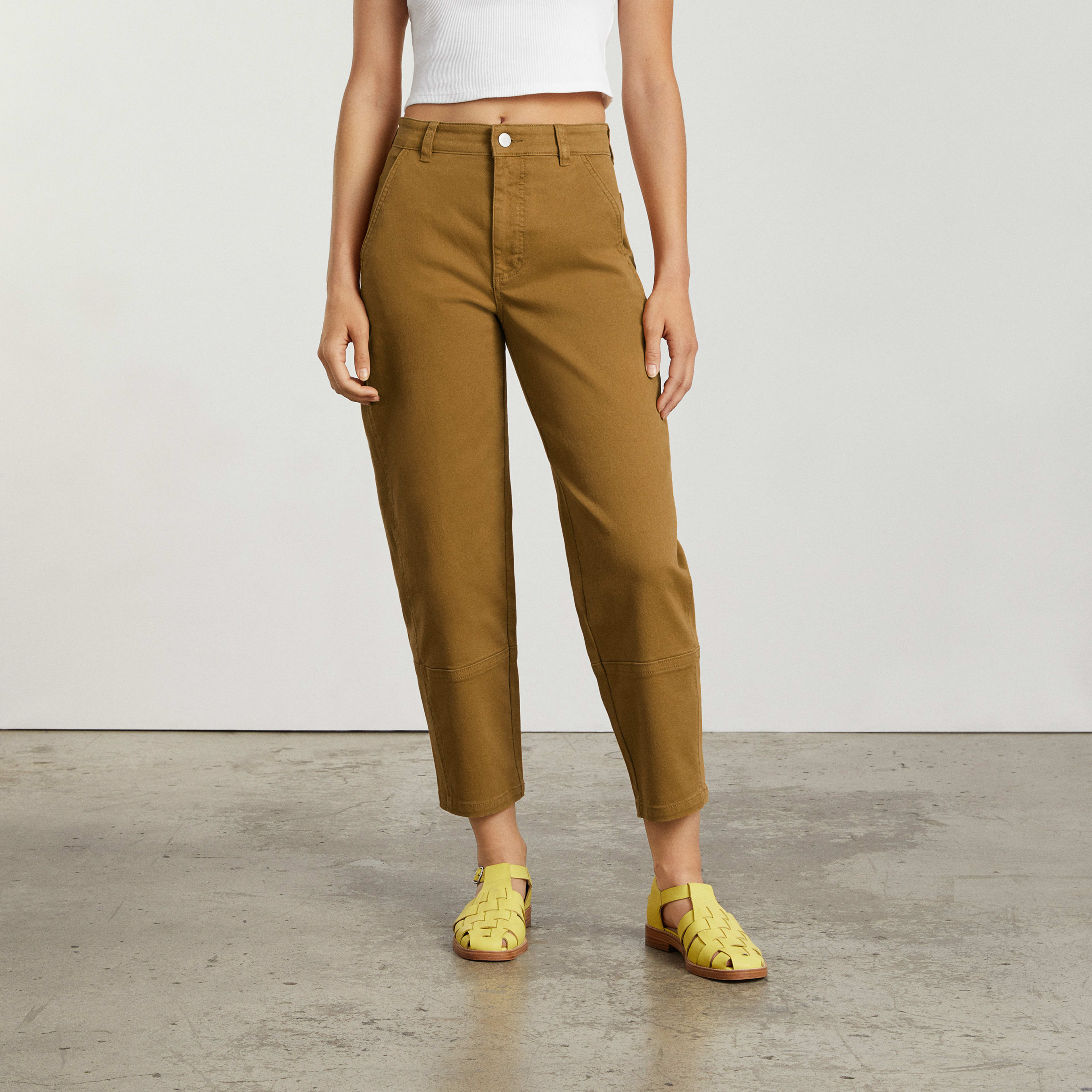 The Utility Barrel Pant Golden Brown Everlane