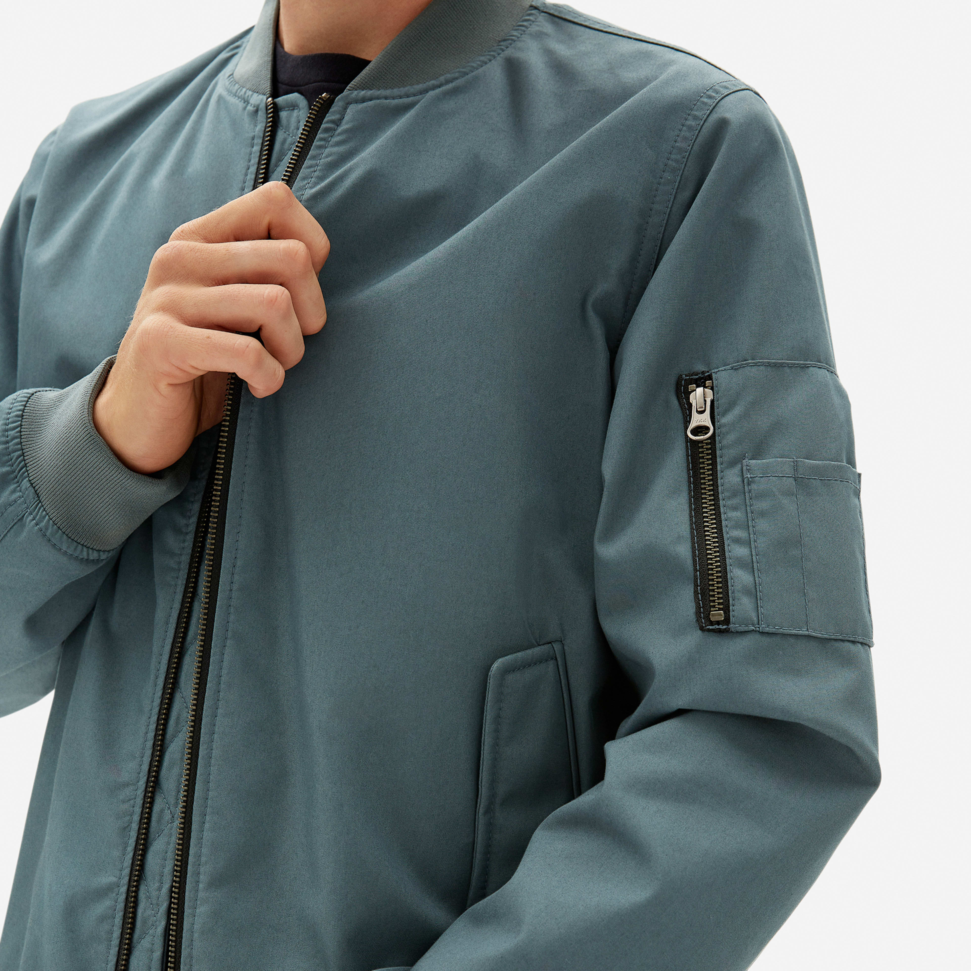 The Bomber Jacket Uniform Dark Slate Everlane